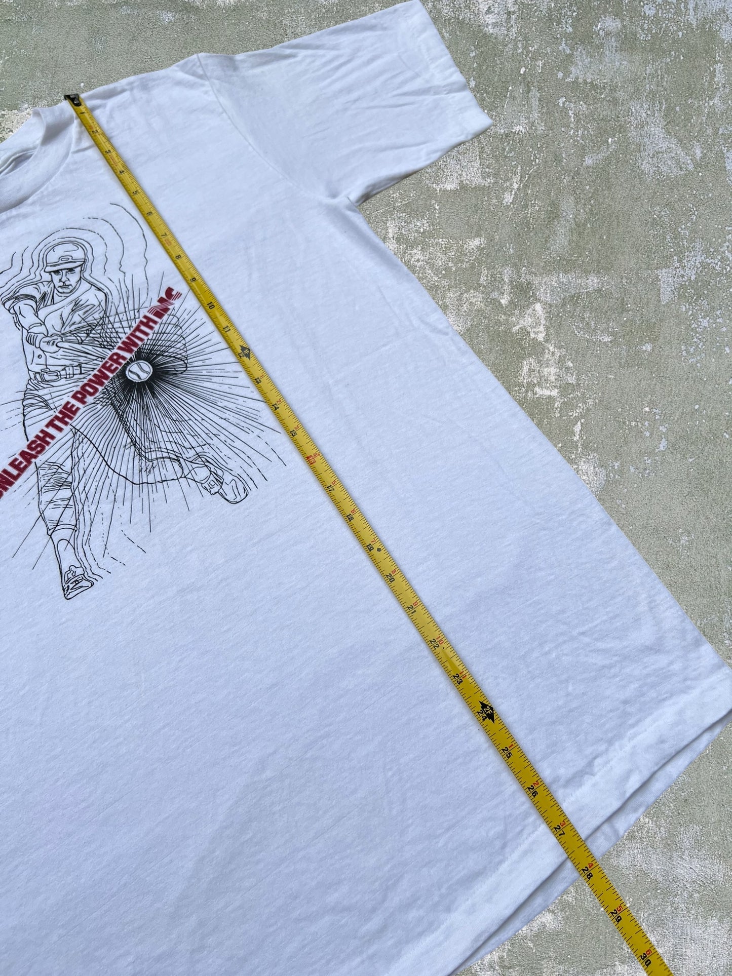 ‘80s “Unleash The Power” Baseball Tee (L)