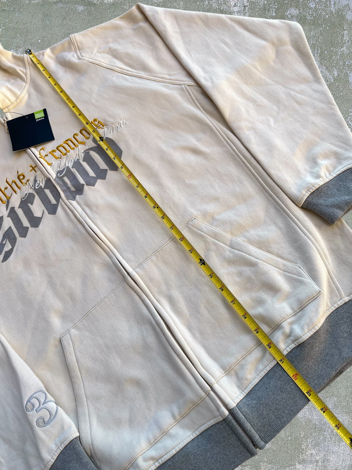 Early-2000s Marithe Francois Girbaud Zip Hoodie (XXL) (New With Tags)