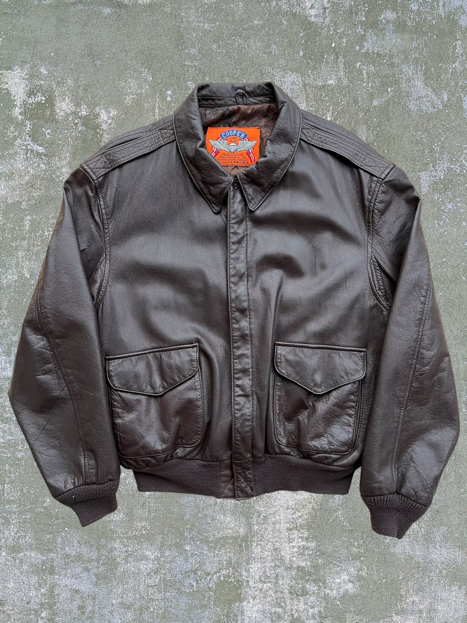 90s A-2 Leather Flight Jacket (M) – GerbThrifts