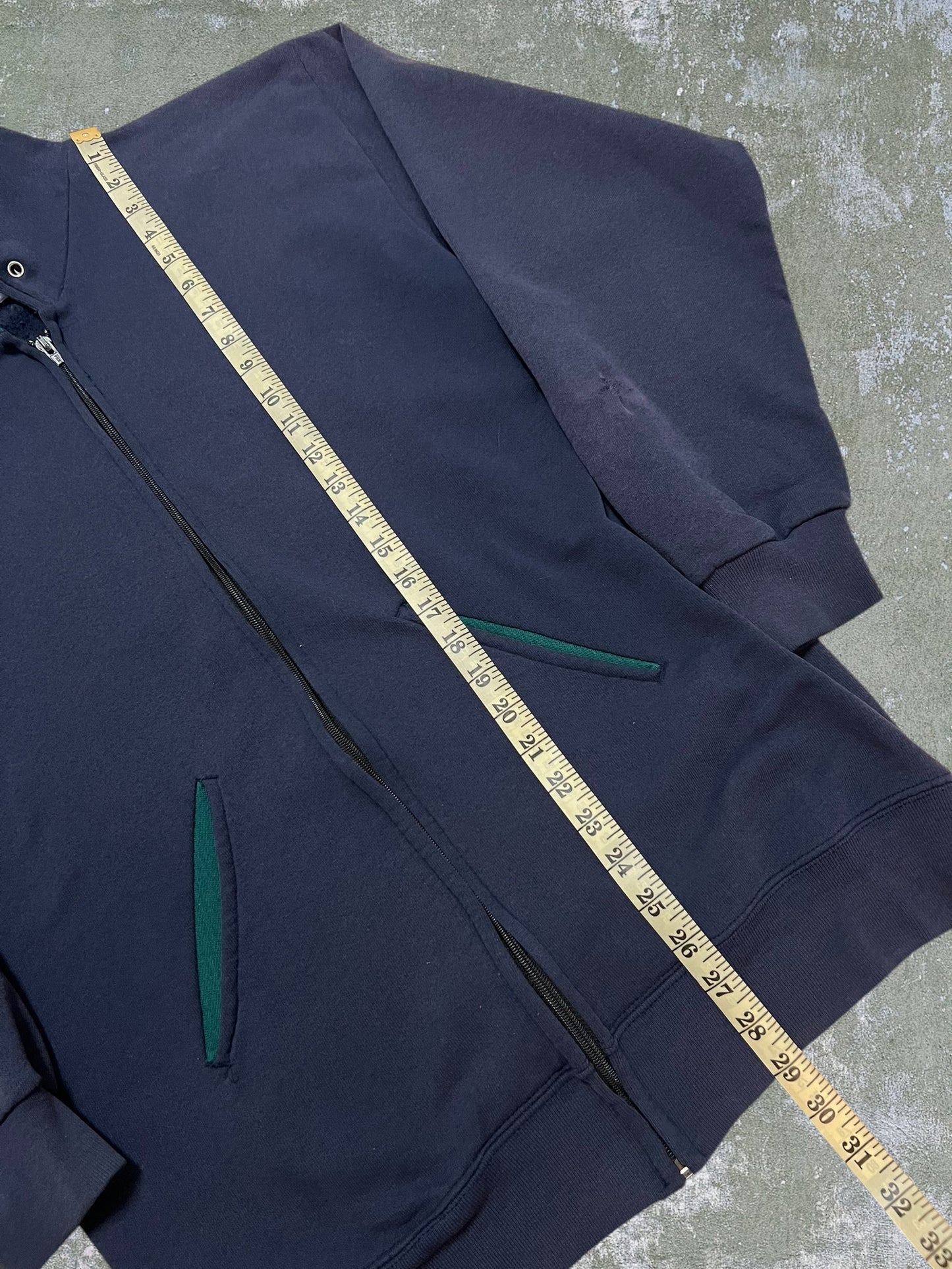 ‘80s Two Tone Zip Hoodie (L)