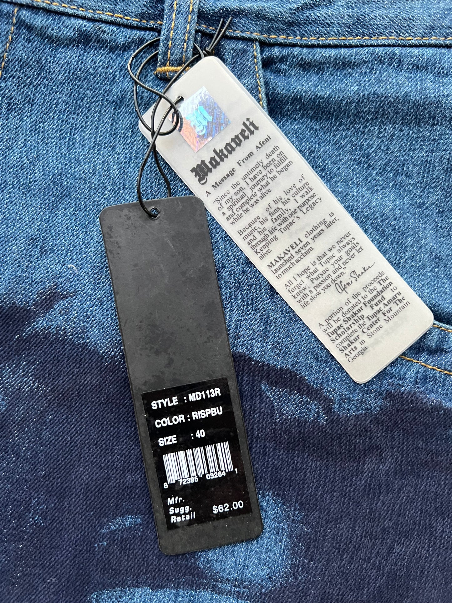 Early-2000s Makaveli Jean Shorts (40) (New With Tags)