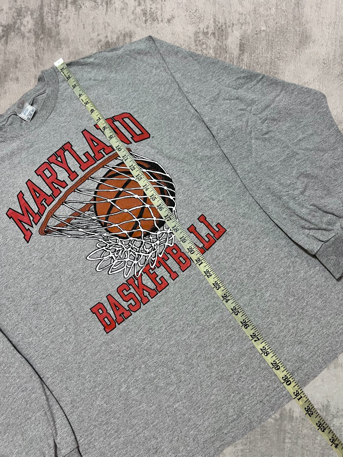 Early-2000s University of Maryland Basketball Long Sleeve Tee (XXL)