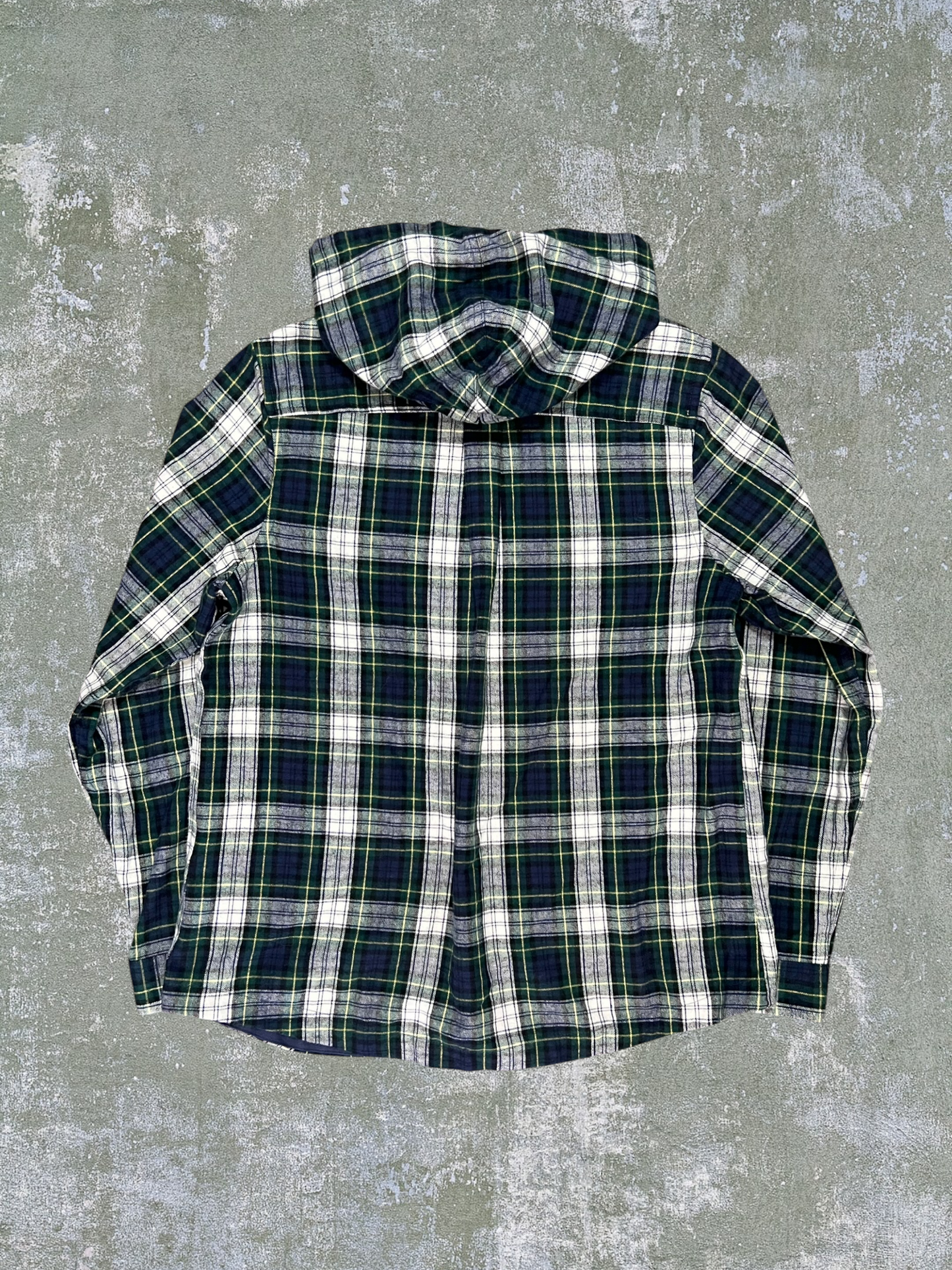 LL Bean Hooded Zip Flannel Shirt (S)