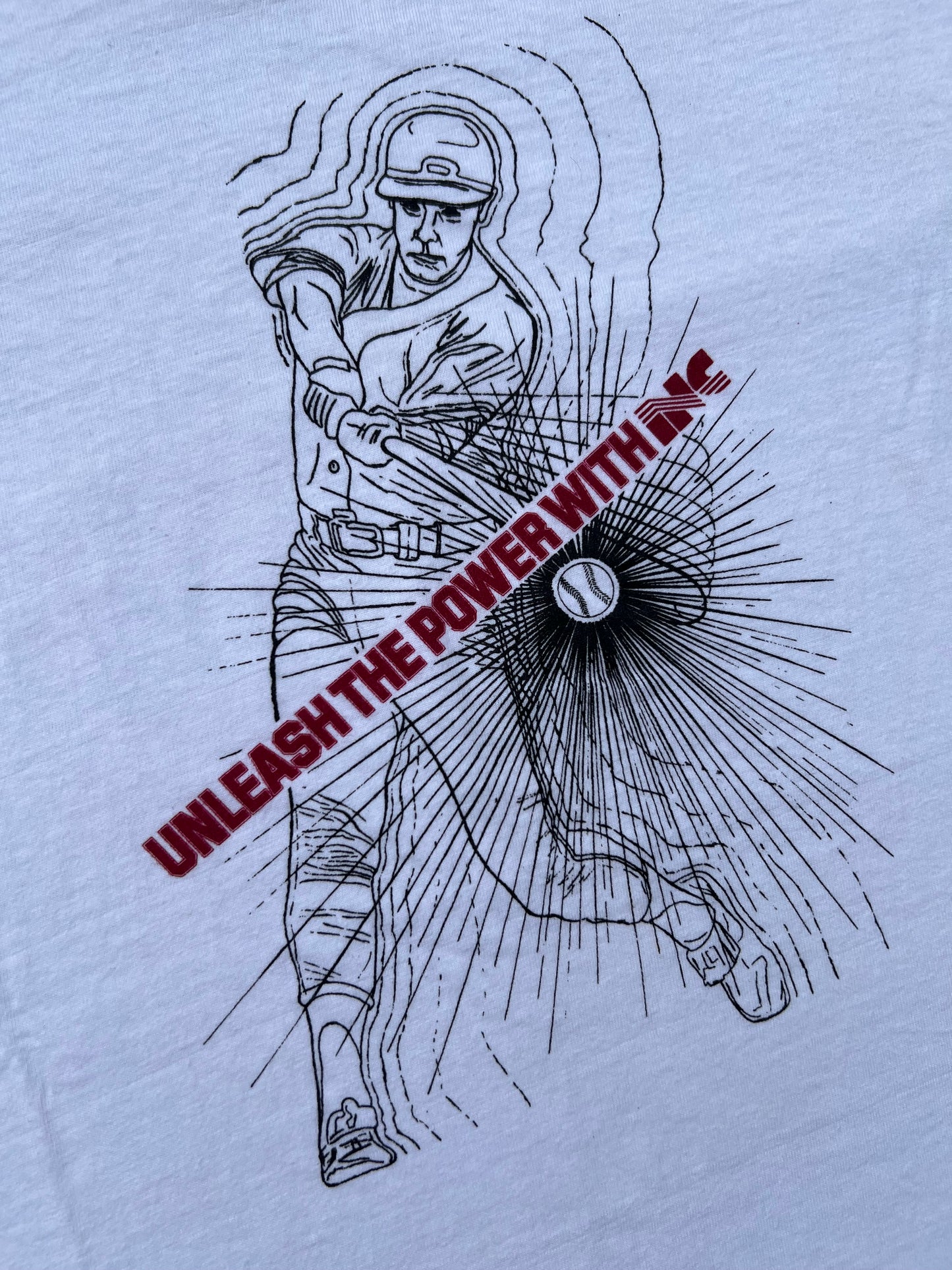 ‘80s “Unleash The Power” Baseball Tee (L)