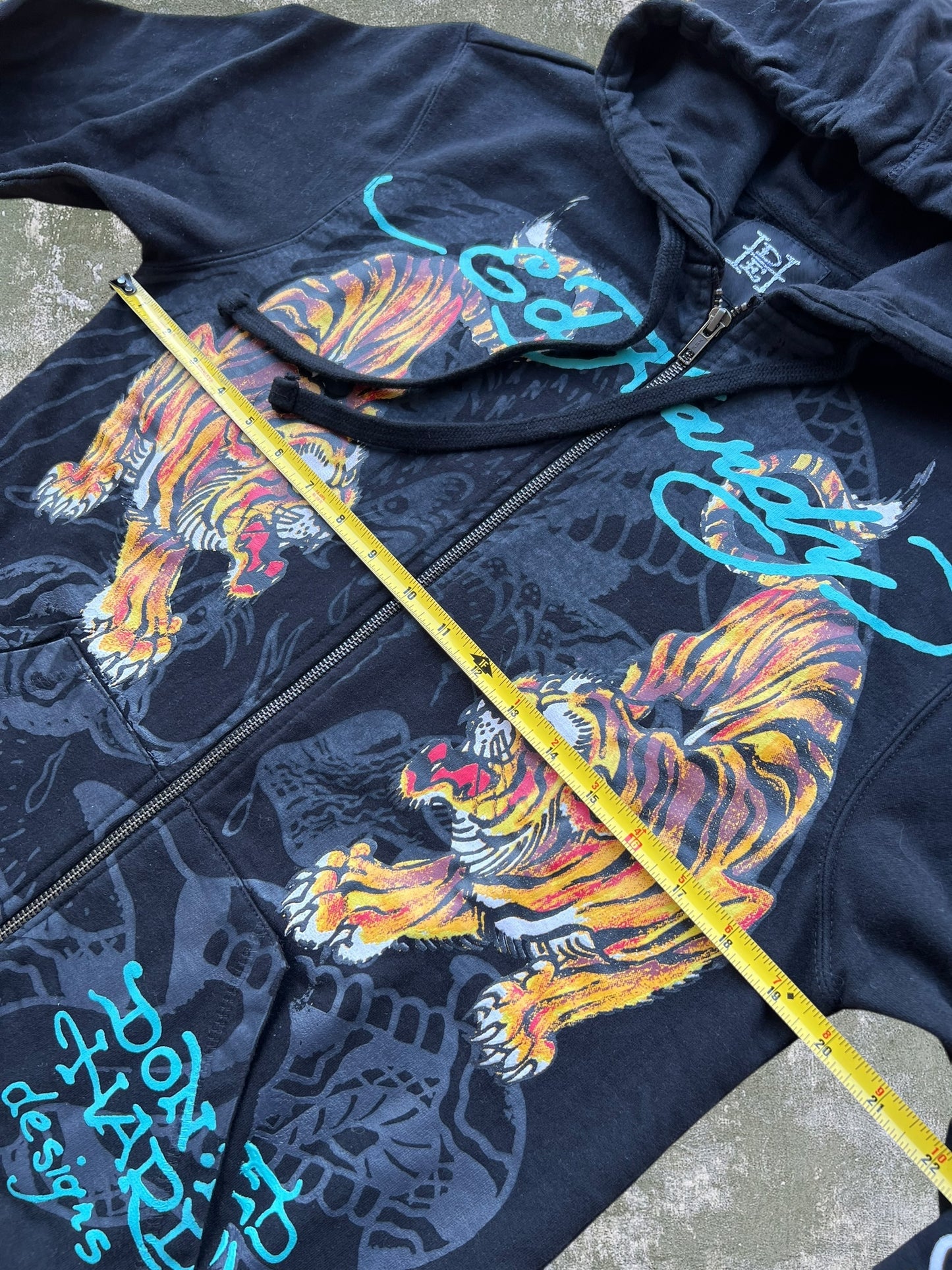 Ed Hardy Tiger Zip Hoodie (S)