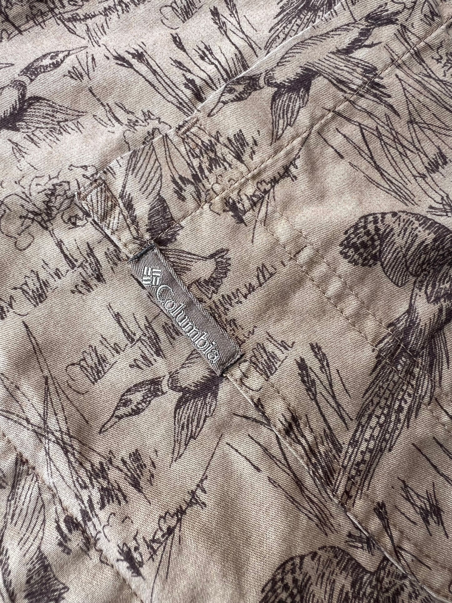 ‘90s Columbia Duck Pattern Shirt (L)