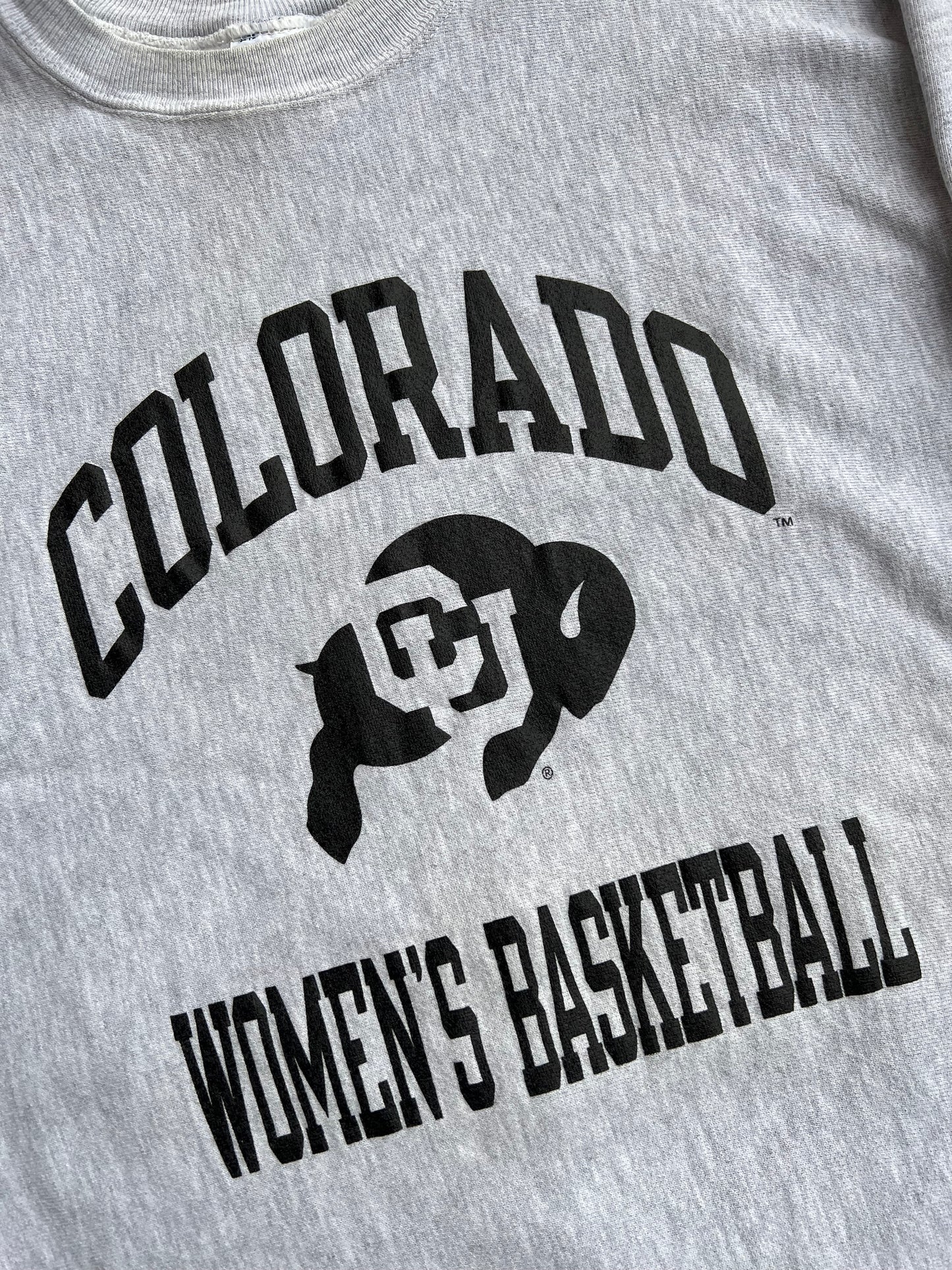 '90s Champion Reverse Weave Colorado Women's Basketball Crewneck (3XL)