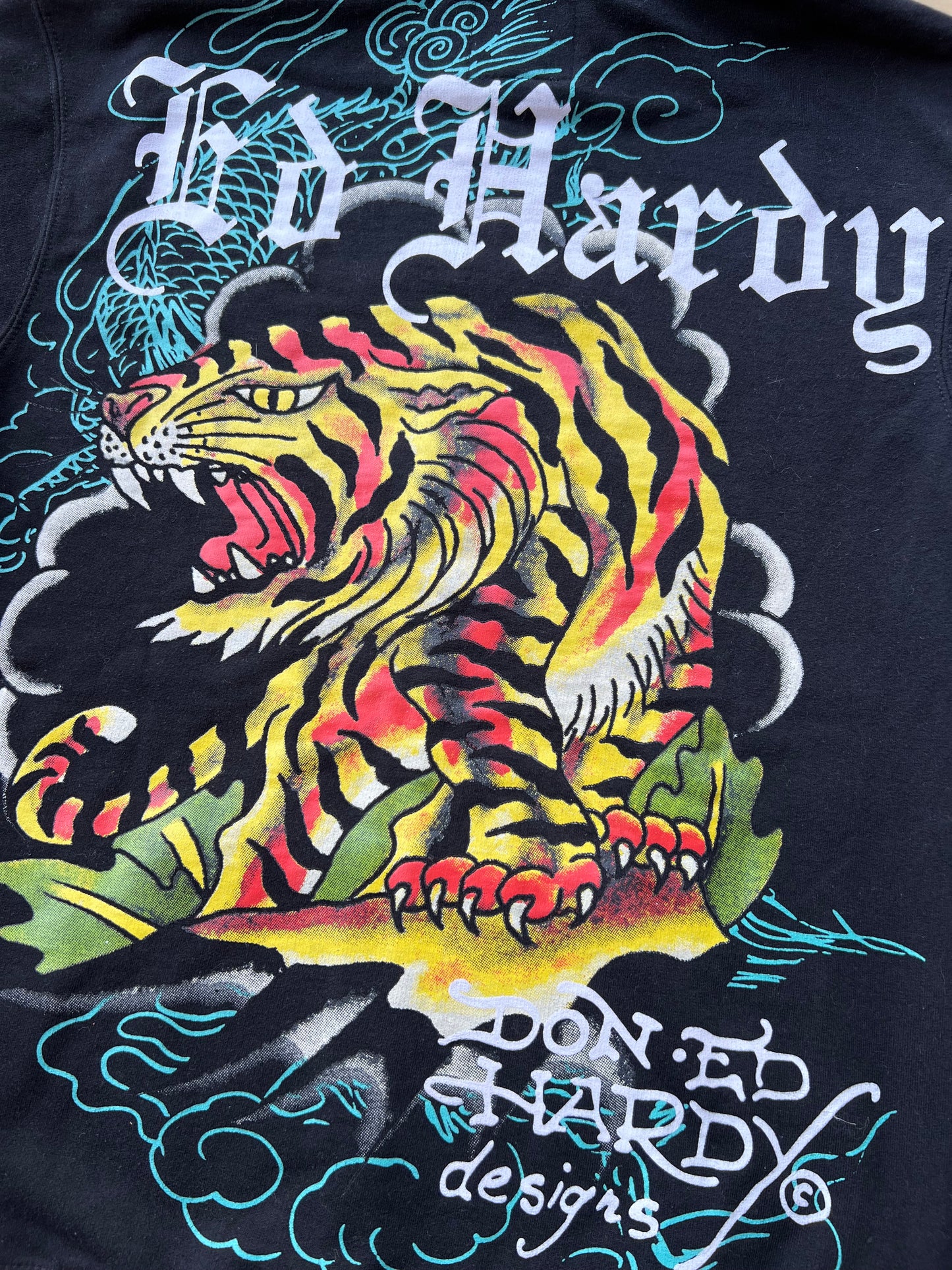 Ed Hardy Tiger Zip Hoodie (S)