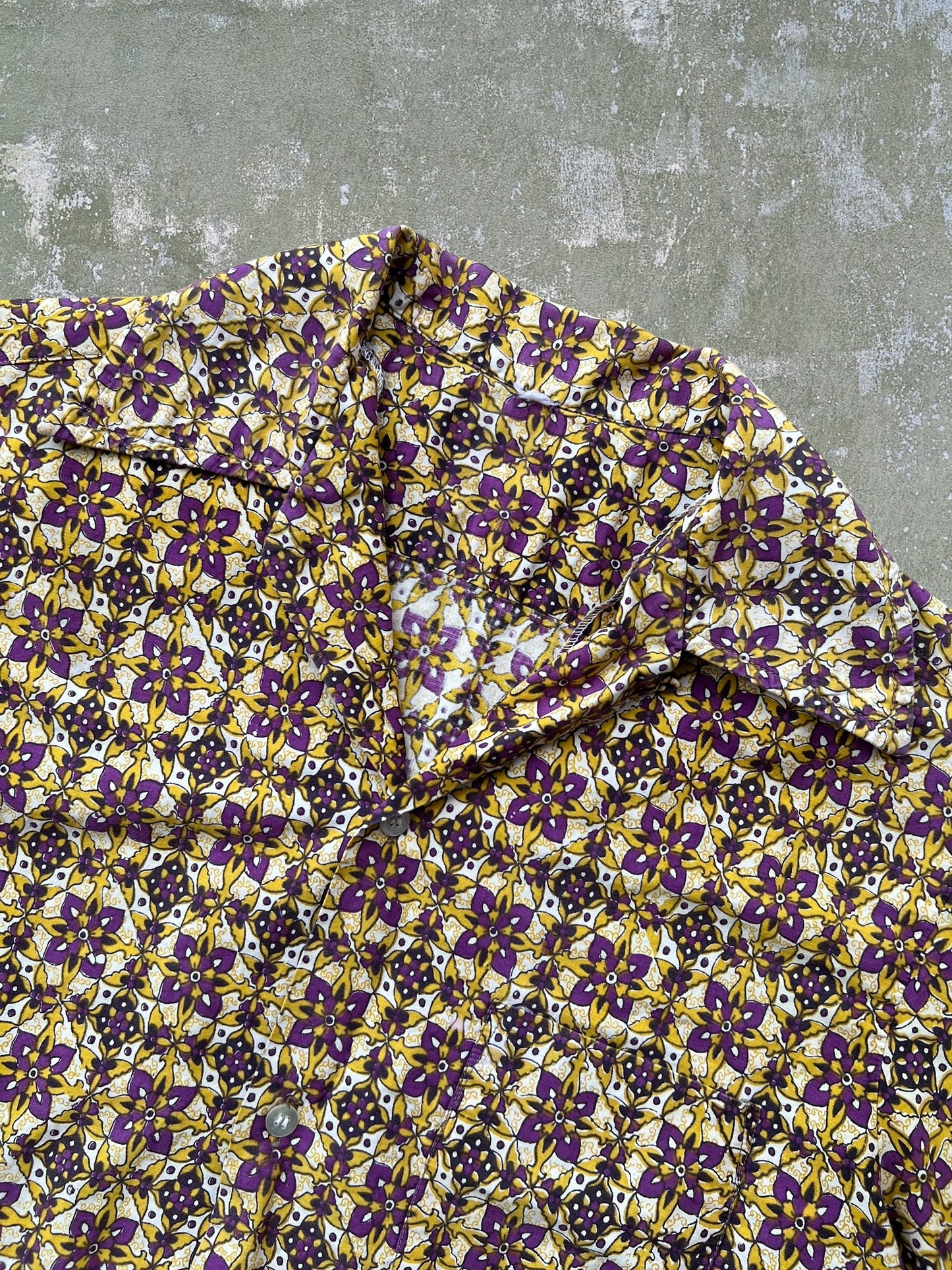 Vintage Cotton Loop Collar Shirt (M)