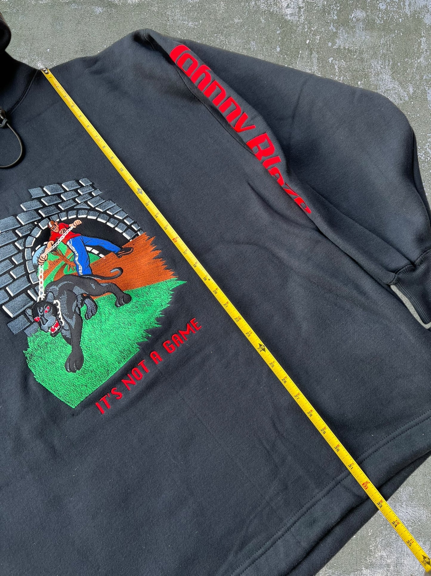 Late-90s/Early-2000s Johnny Blaze “It’s Not A Game” Hoodie (XXL) (New With Tags)