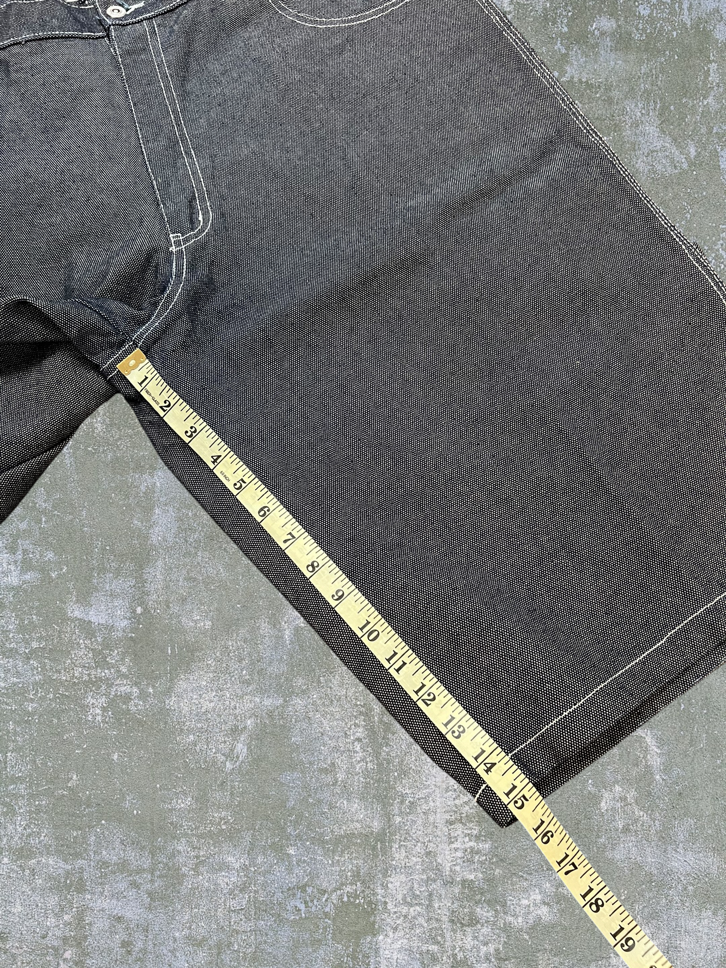 Early-2000s Platinum FUBU Jean Shorts (42)