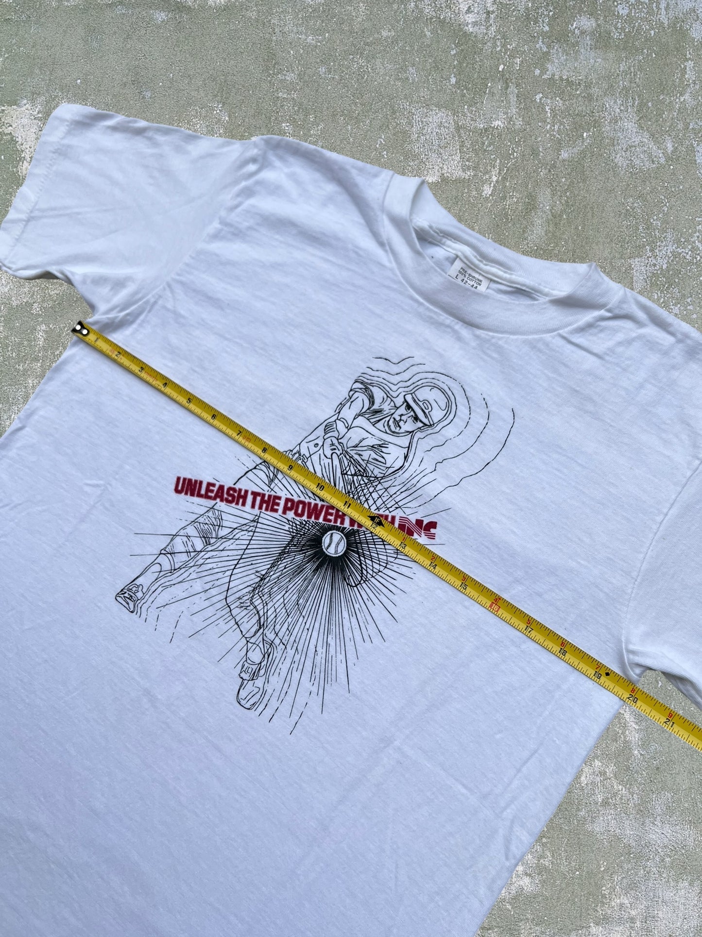 ‘80s “Unleash The Power” Baseball Tee (L)
