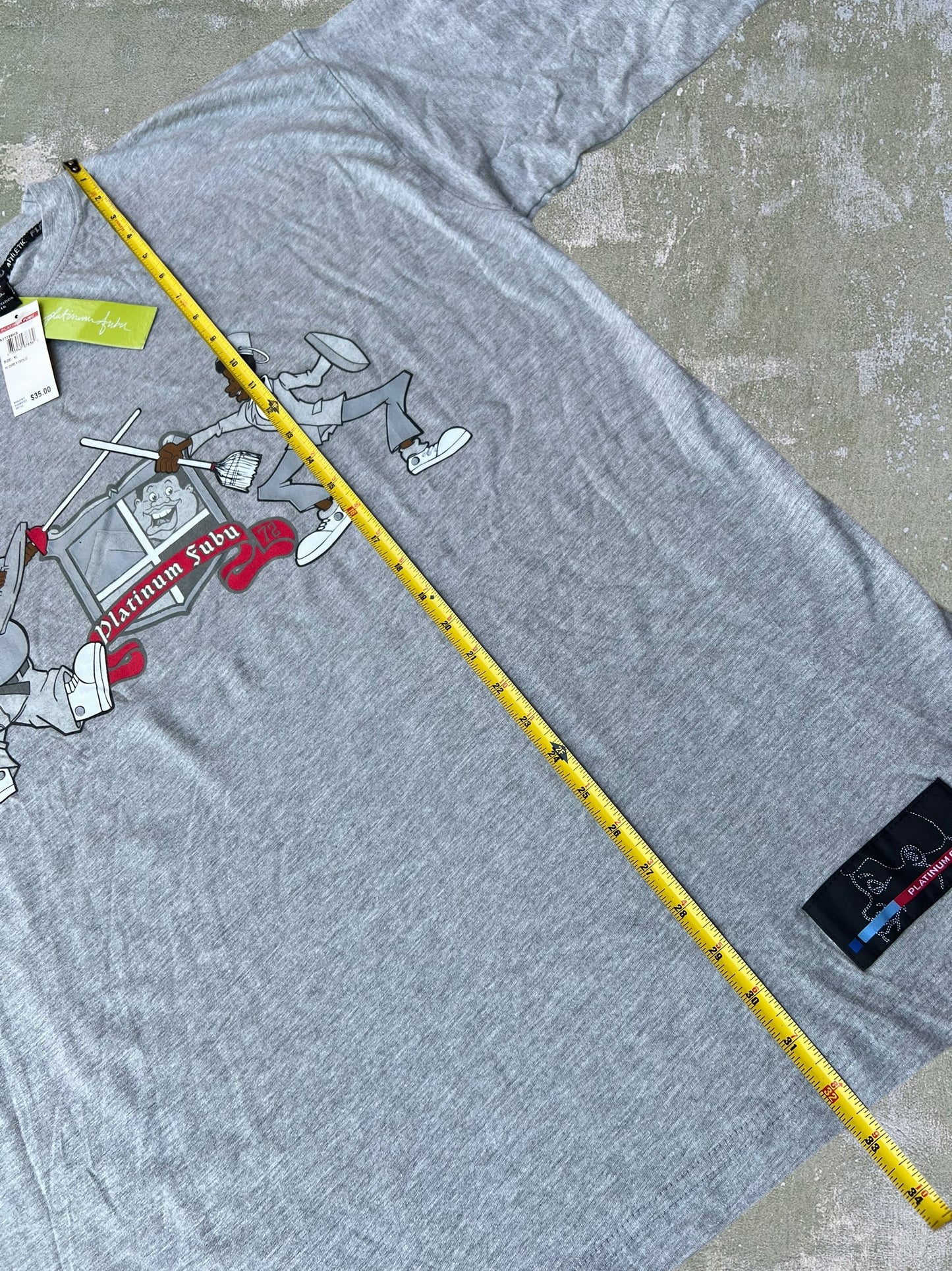 Early-2000s Platinum FUBU Fat Albert Tee (XL) (New With Tags)