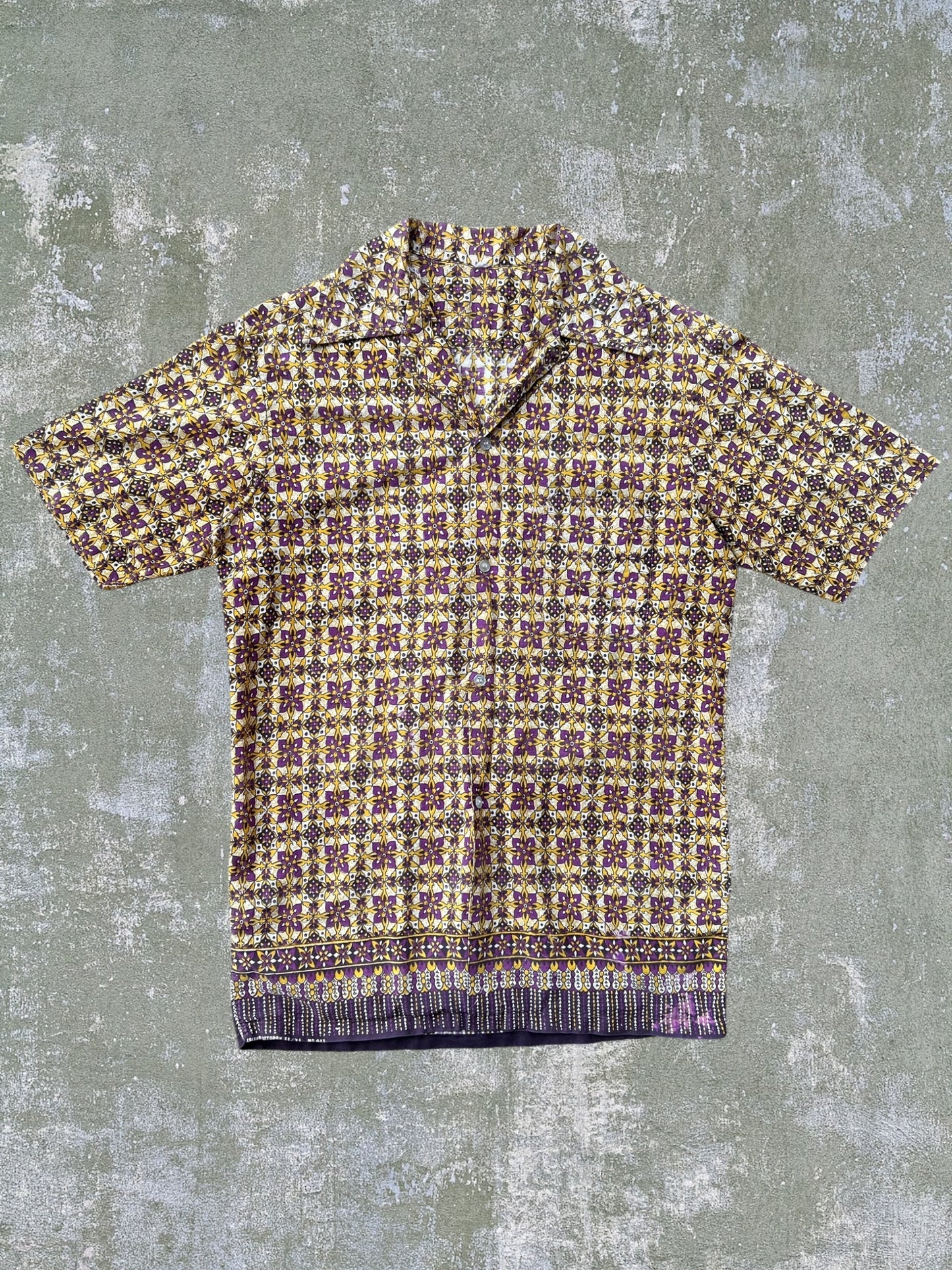 Vintage Cotton Loop Collar Shirt (M)