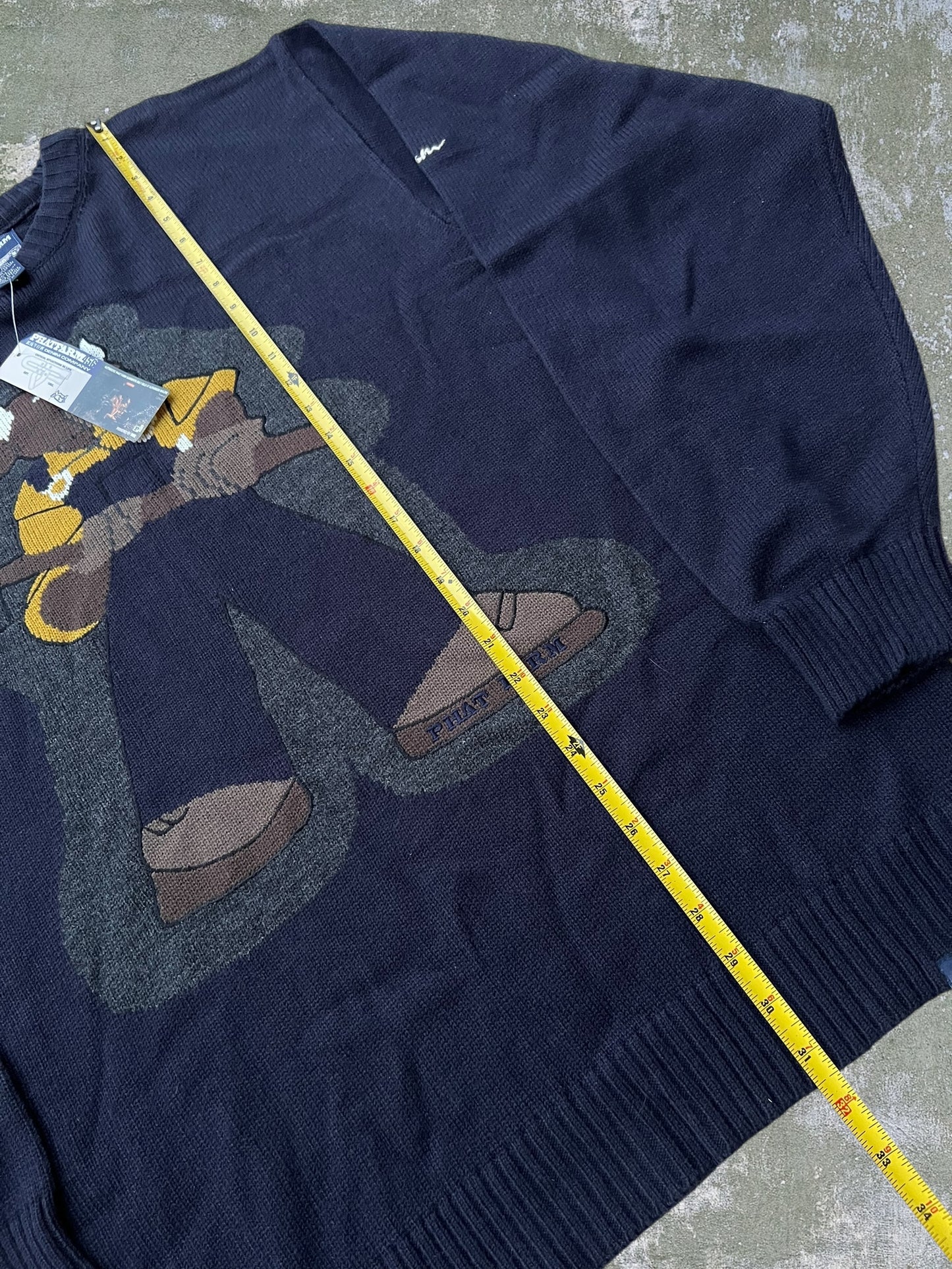 Early-2000s Phat Farm Bull Sweater (XXL) (New With Tags)