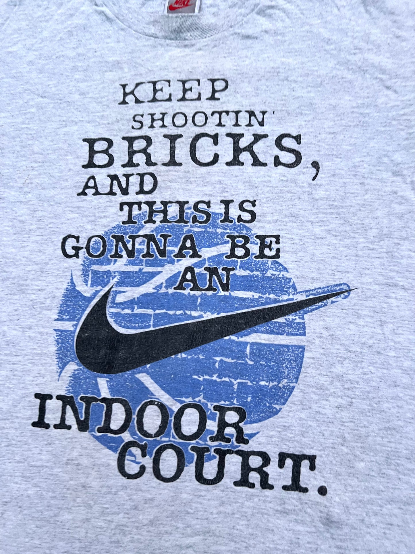 Late-80s/Early-90s Nike “Keep Shootin’ Bricks” Tee (L)