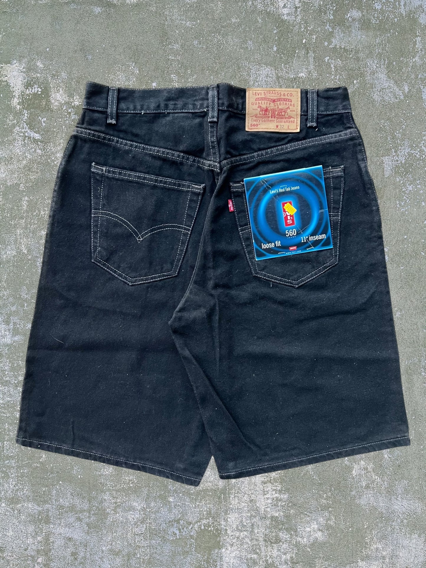 Late-90s Levi’s 560 Jean Shorts (32) (New With Tags)