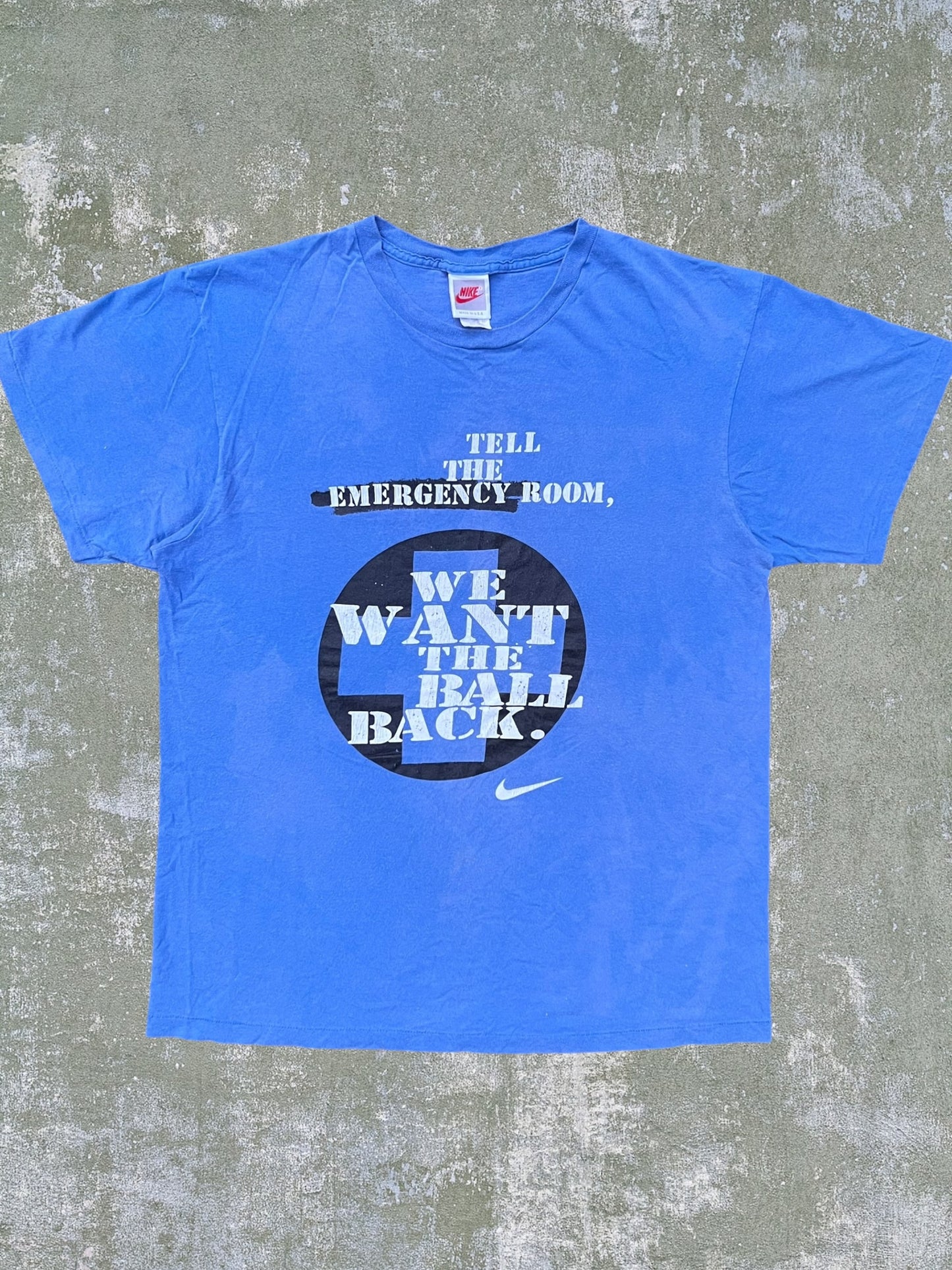 Late-80s/Early-90s Nike “Tell The Emergency Room” Tee (L)