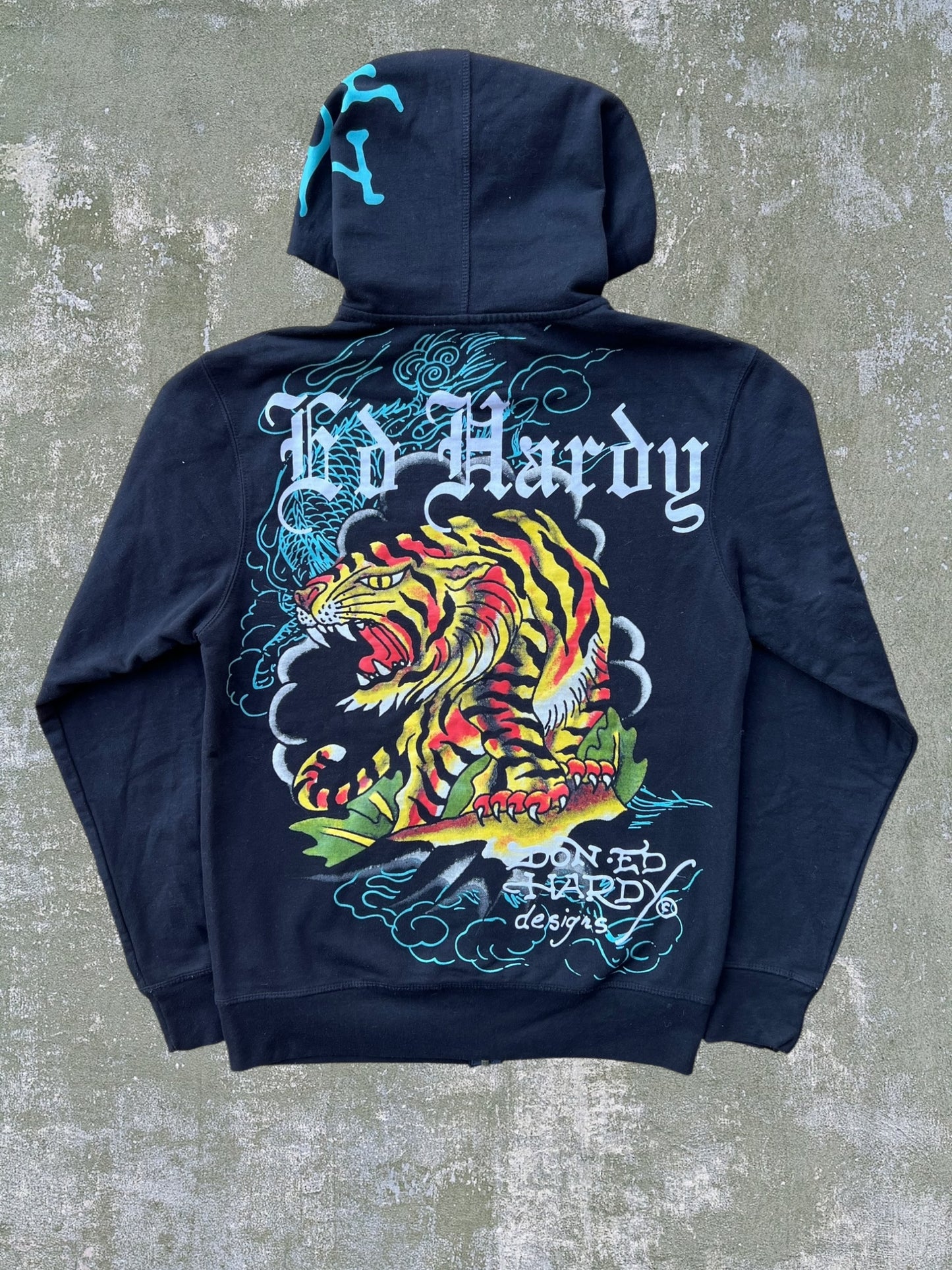 Ed Hardy Tiger Zip Hoodie (S)