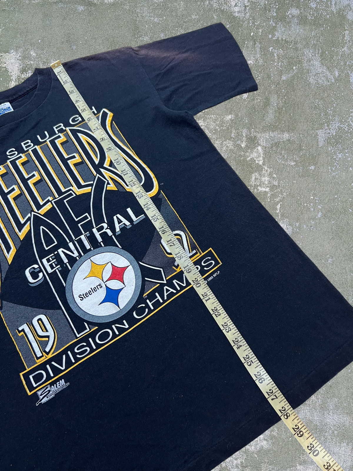 1992 Salem Pittsburgh Steelers Division Champions Tee (L)