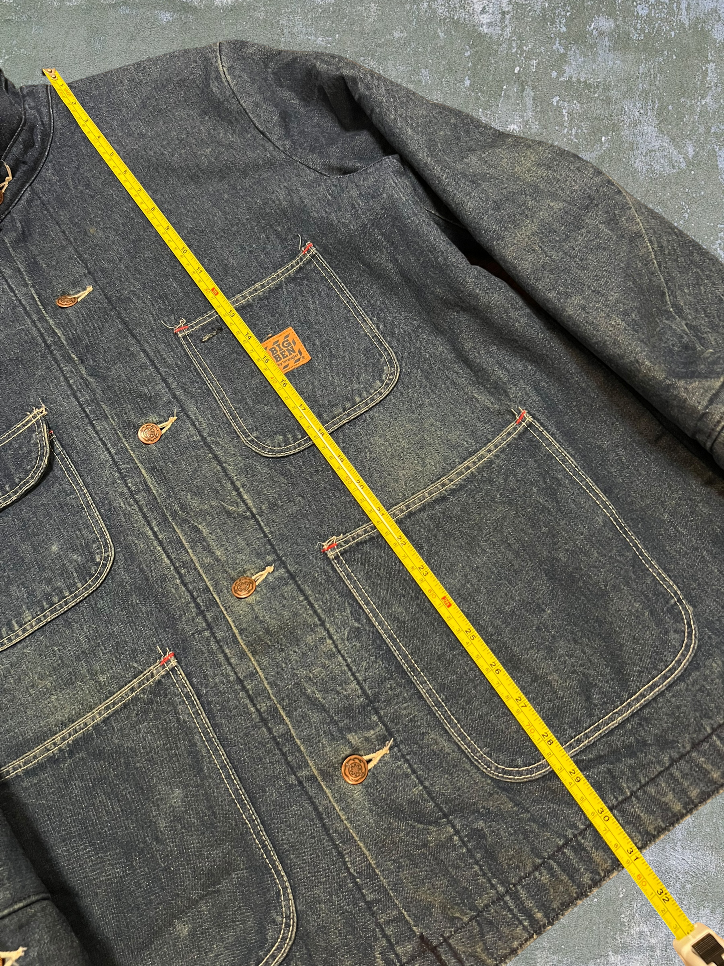 ‘80s Wrangler Big Ben Flannel Lined Denim Chore Jacket (L)