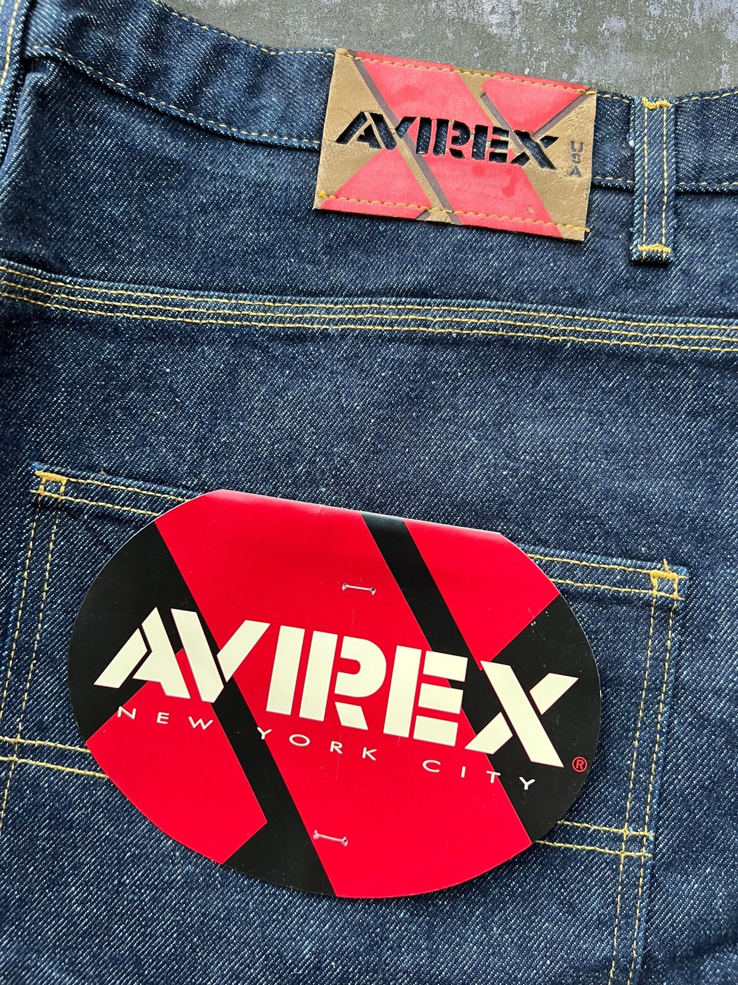 Late-90s/Early-2000s Avirex Carpenter Jean Shorts (40) (New With Tags)