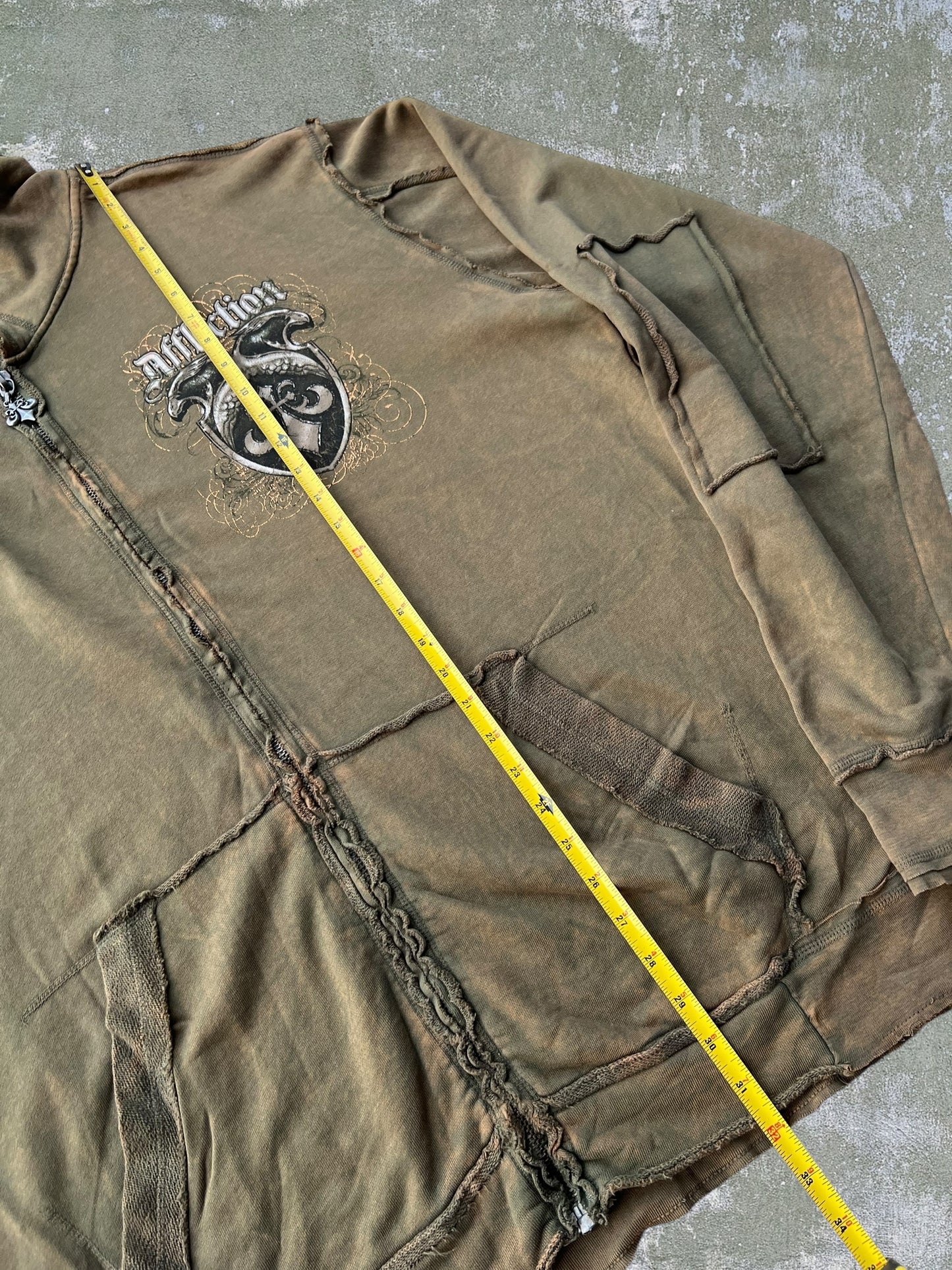 Early-2000s Affliction Zip Hoodie (XXL) (New With Tags)