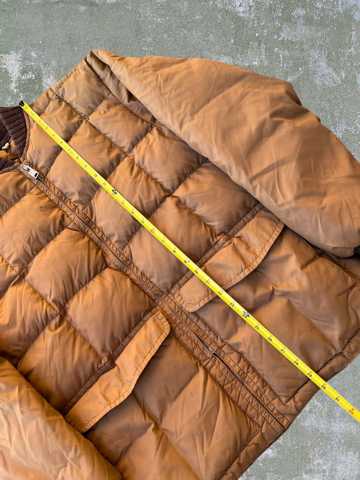 ‘70s Down Filled Puffer Jacket (M)