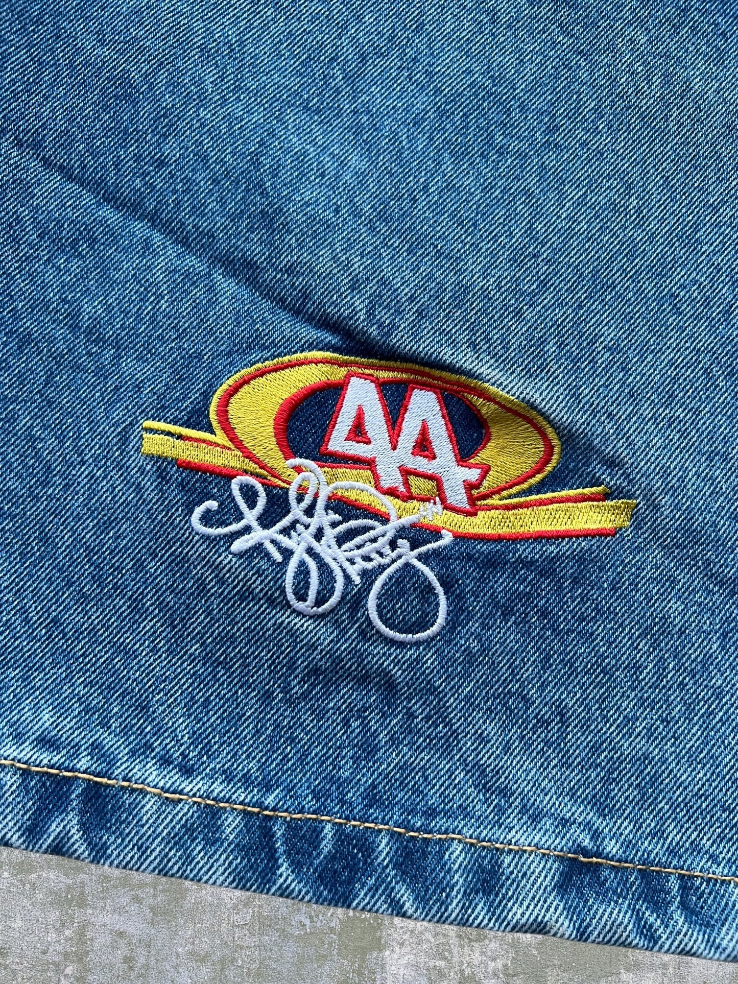 Late-90s/Early-2000s JH Hot Wheels Racing Jean Shorts (42) (New With Tags)