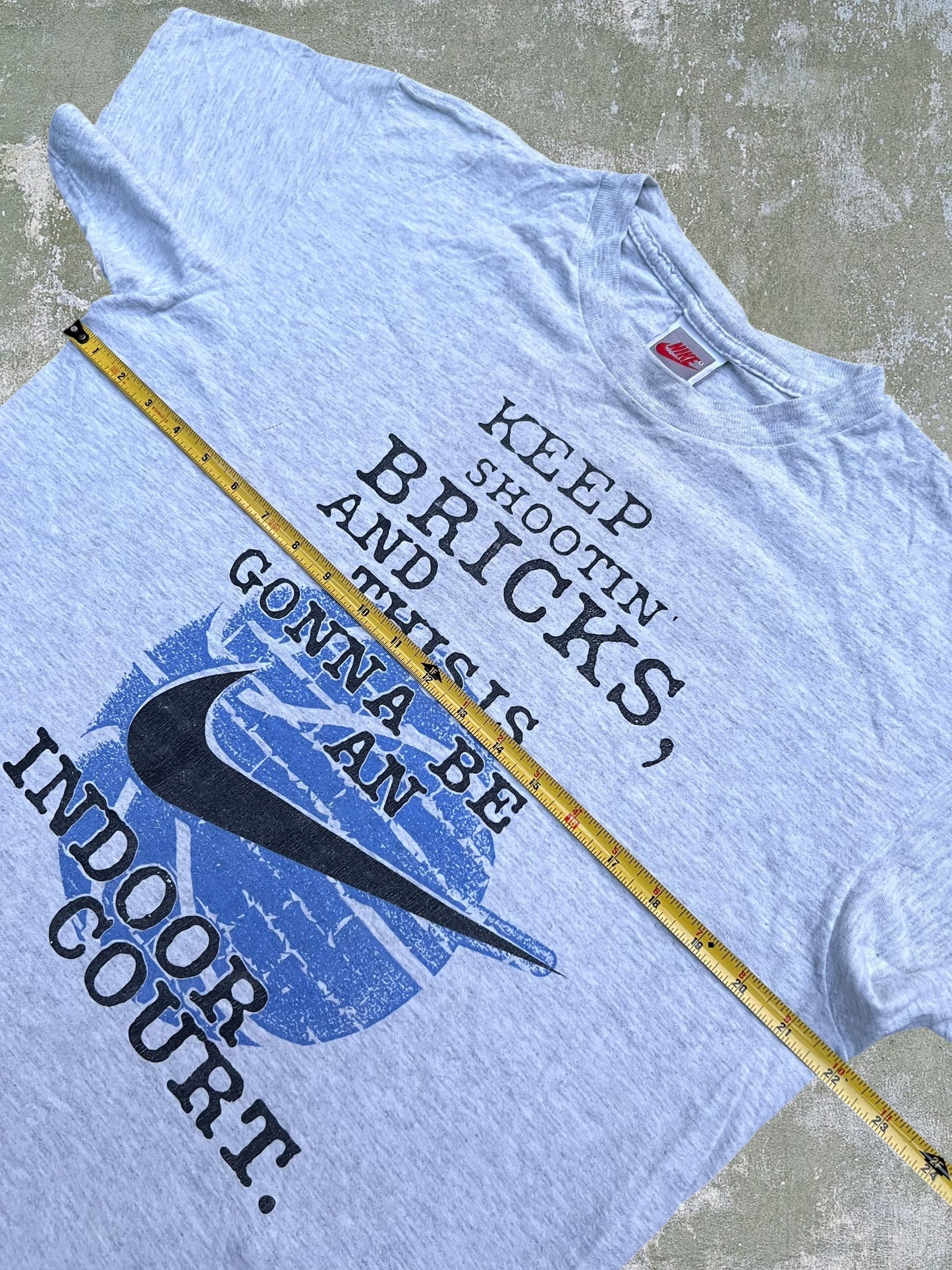 Late-80s/Early-90s Nike “Keep Shootin’ Bricks” Tee (L)
