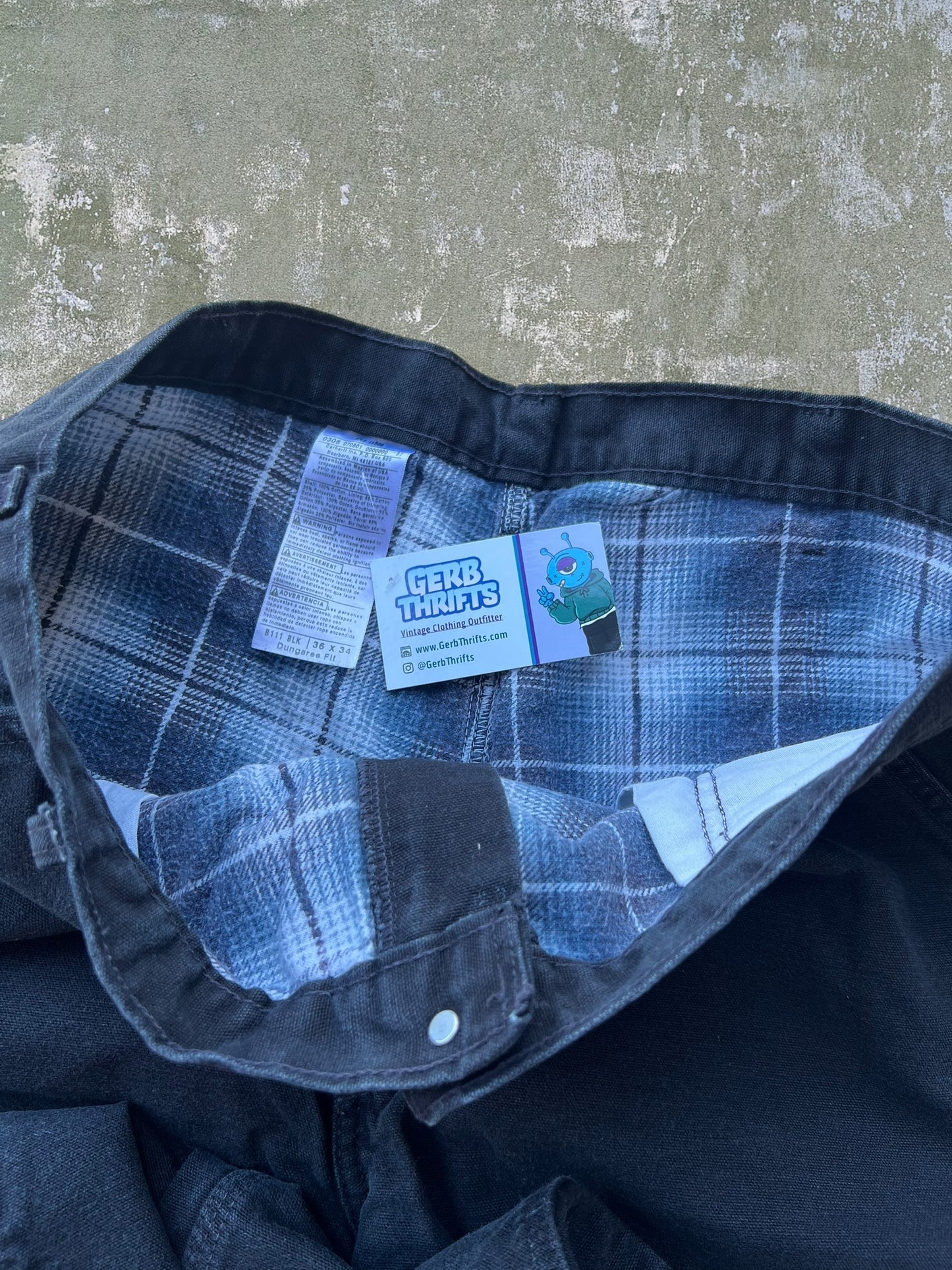 Vintage Carhartt Flannel Lined Carpenter Pants (36x34)
