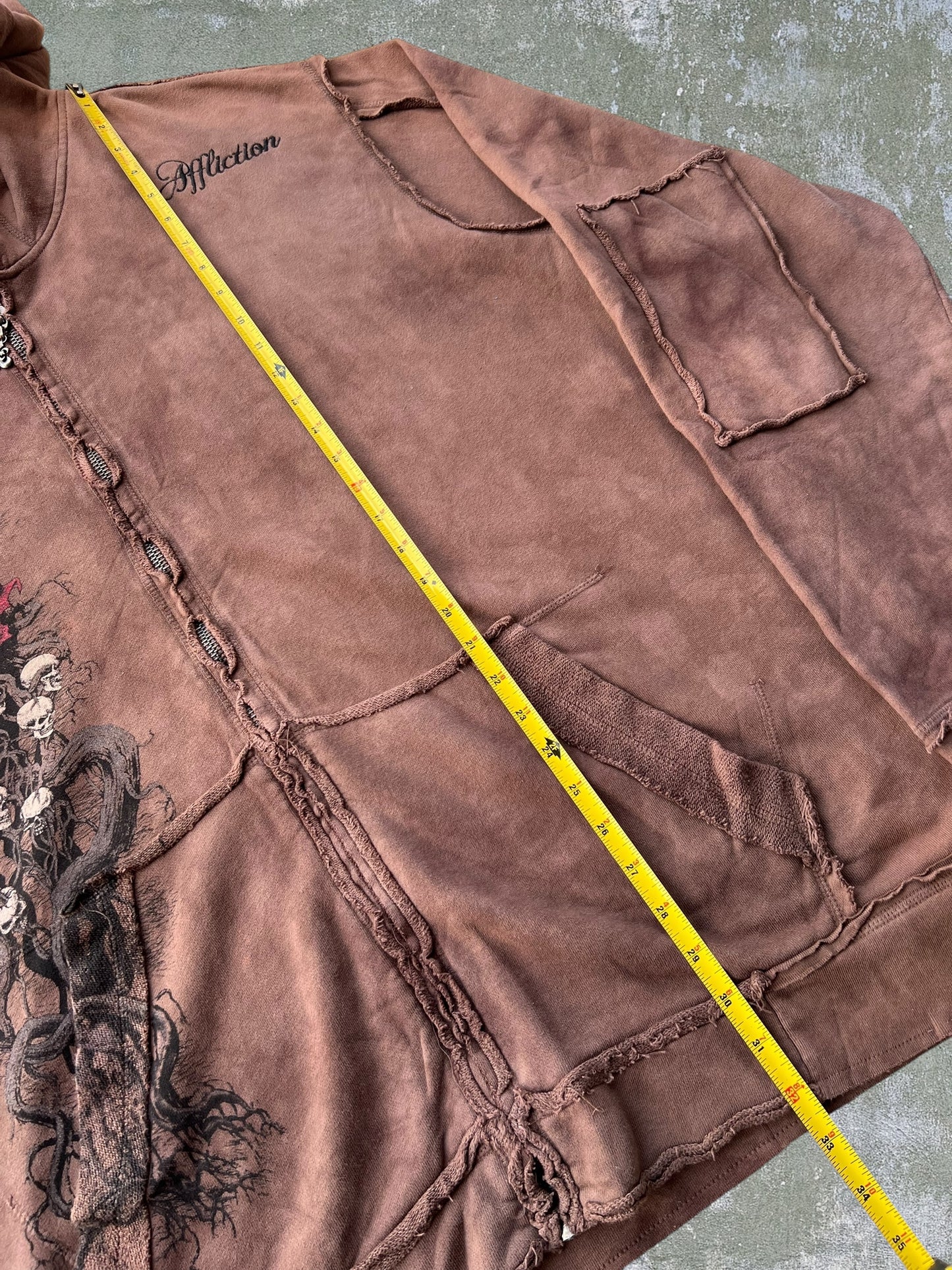Early-2000s Affliction Zip Hoodie (XXL)