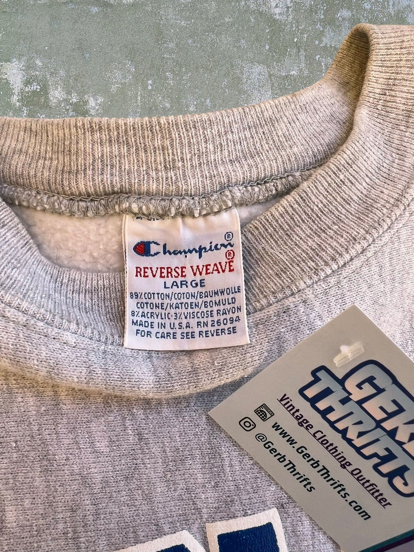 ‘90s Champion Reverse Weave Fairleigh Dickinson Crewneck (L)