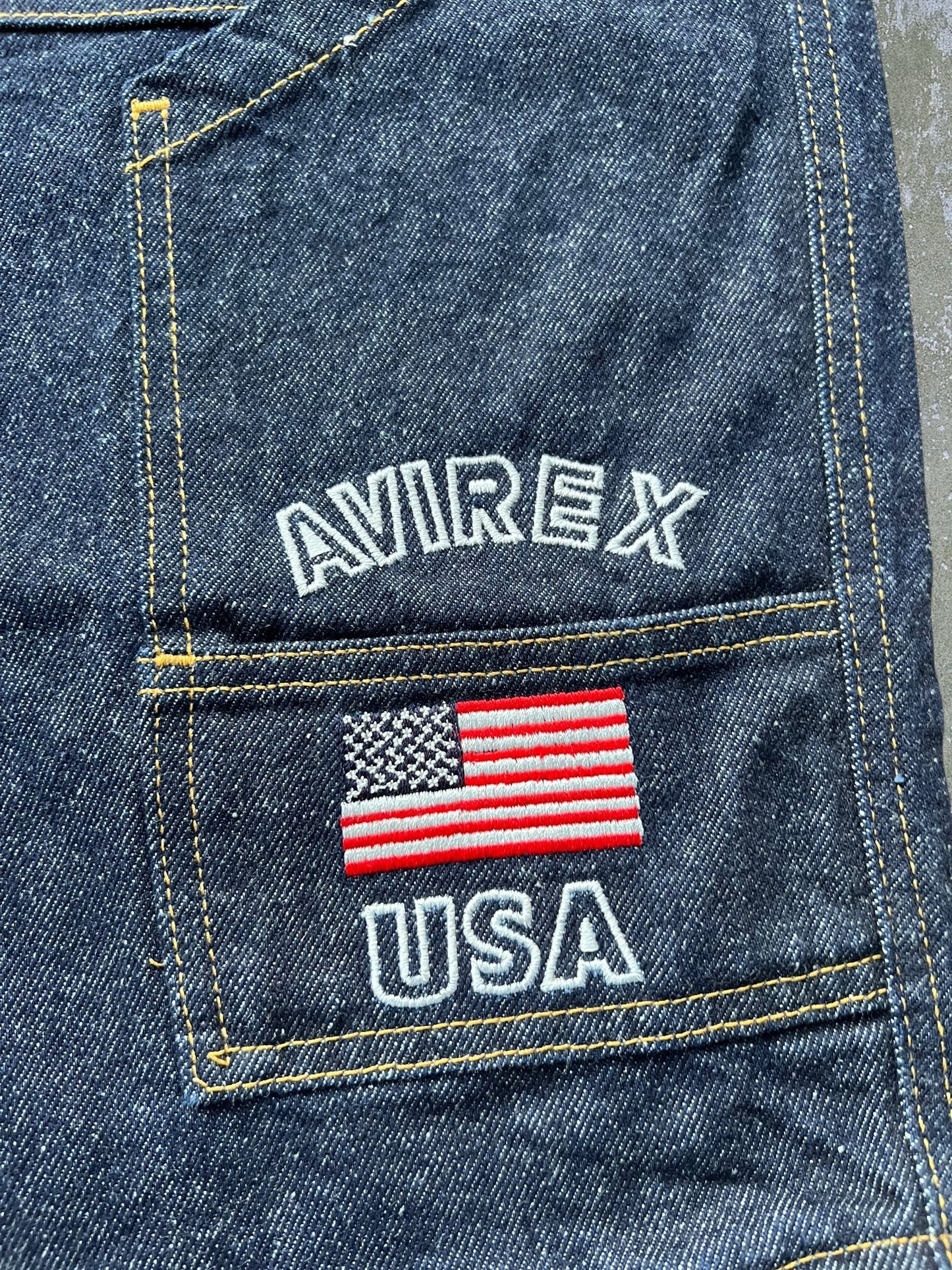 Late-90s/Early-2000s Avirex Carpenter Jean Shorts (40) (New With Tags)