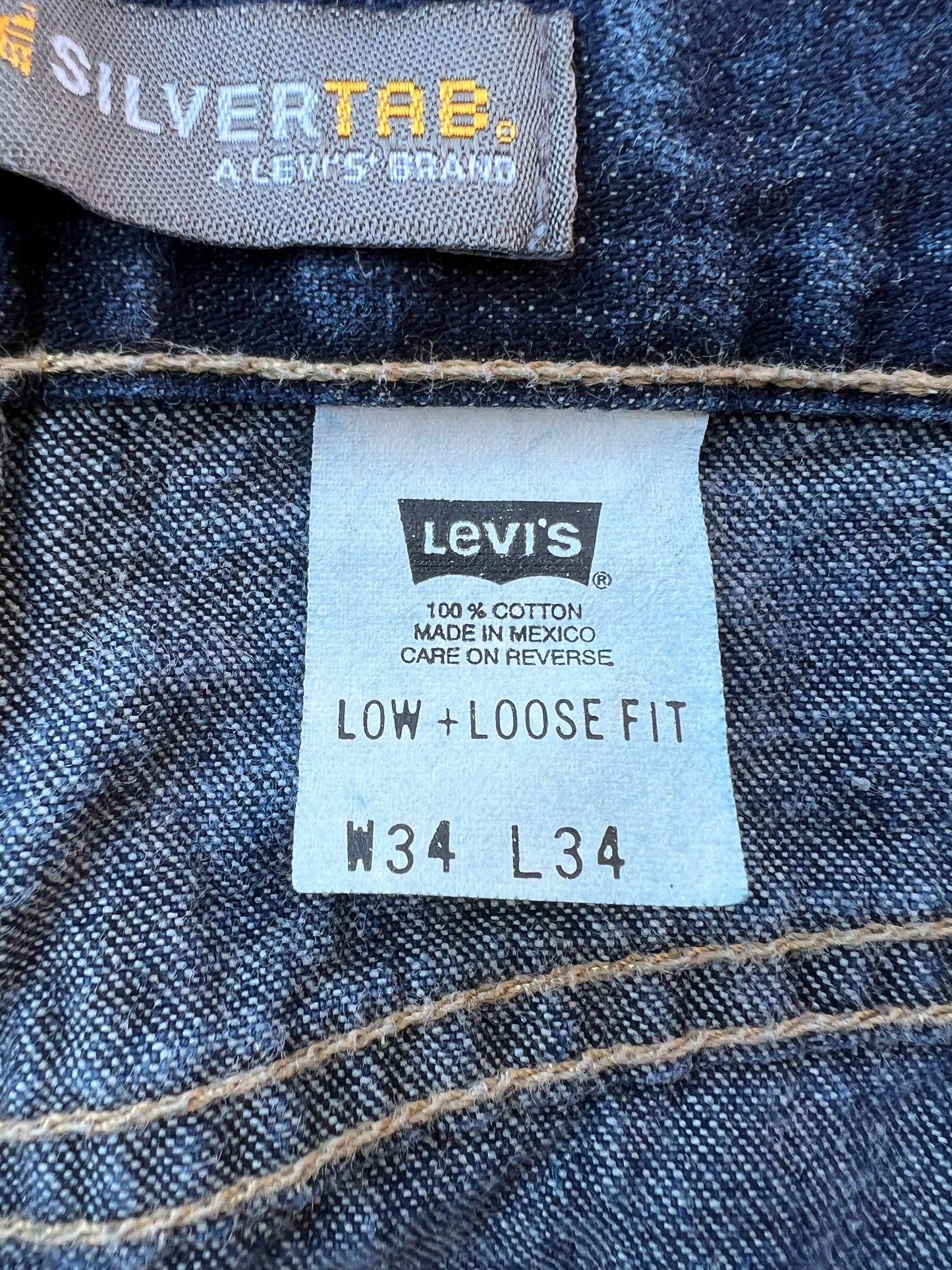 Early-2000s Levi’s Silver Tab Jeans (34x34)
