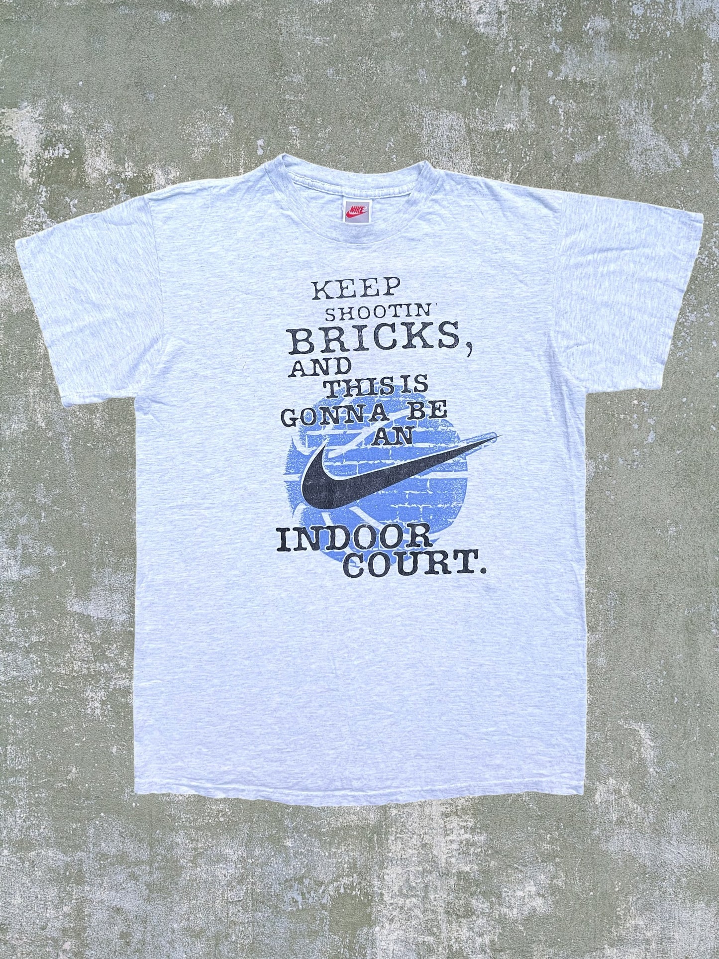Late-80s/Early-90s Nike “Keep Shootin’ Bricks” Tee (L)