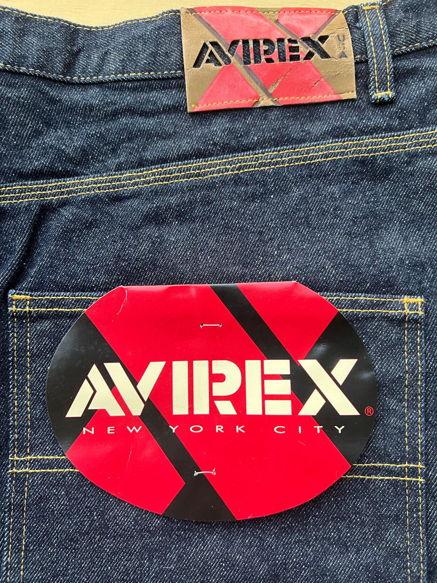 Late-90s/Early-2000s Avirex Carpenter Jean Shorts (42) (New With Tags)