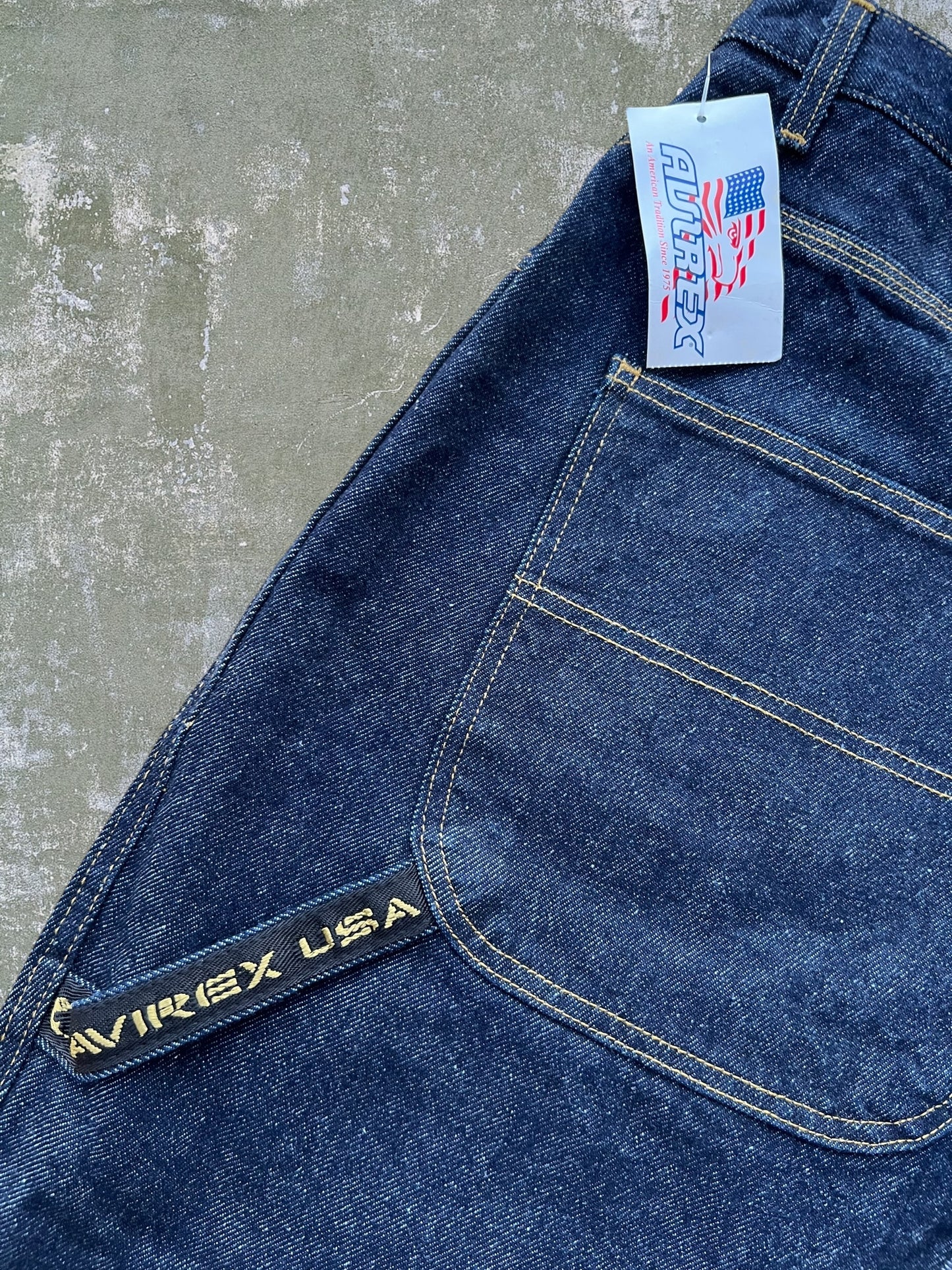 Late-90s/Early-2000s Avirex Carpenter Jean Shorts (40) (New With Tags)