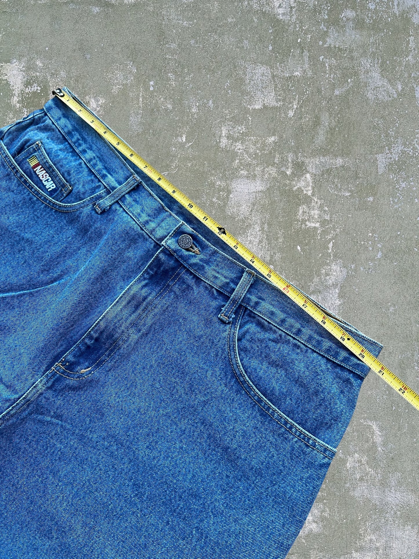 Late-90s/Early-2000s JH Hot Wheels Racing Jean Shorts (42) (New With Tags)