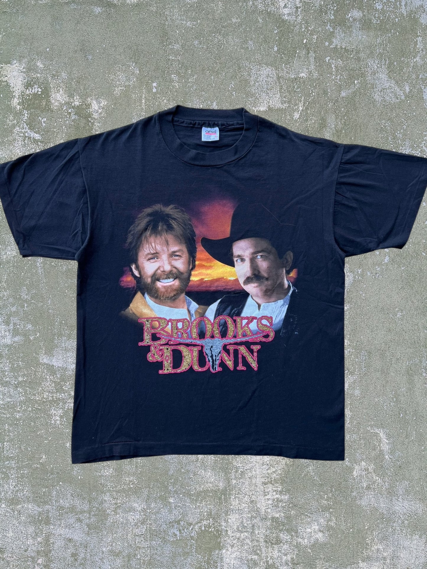 ‘90s Brooks & Dunn Waitin’ On Sundown Tour Tee (L)