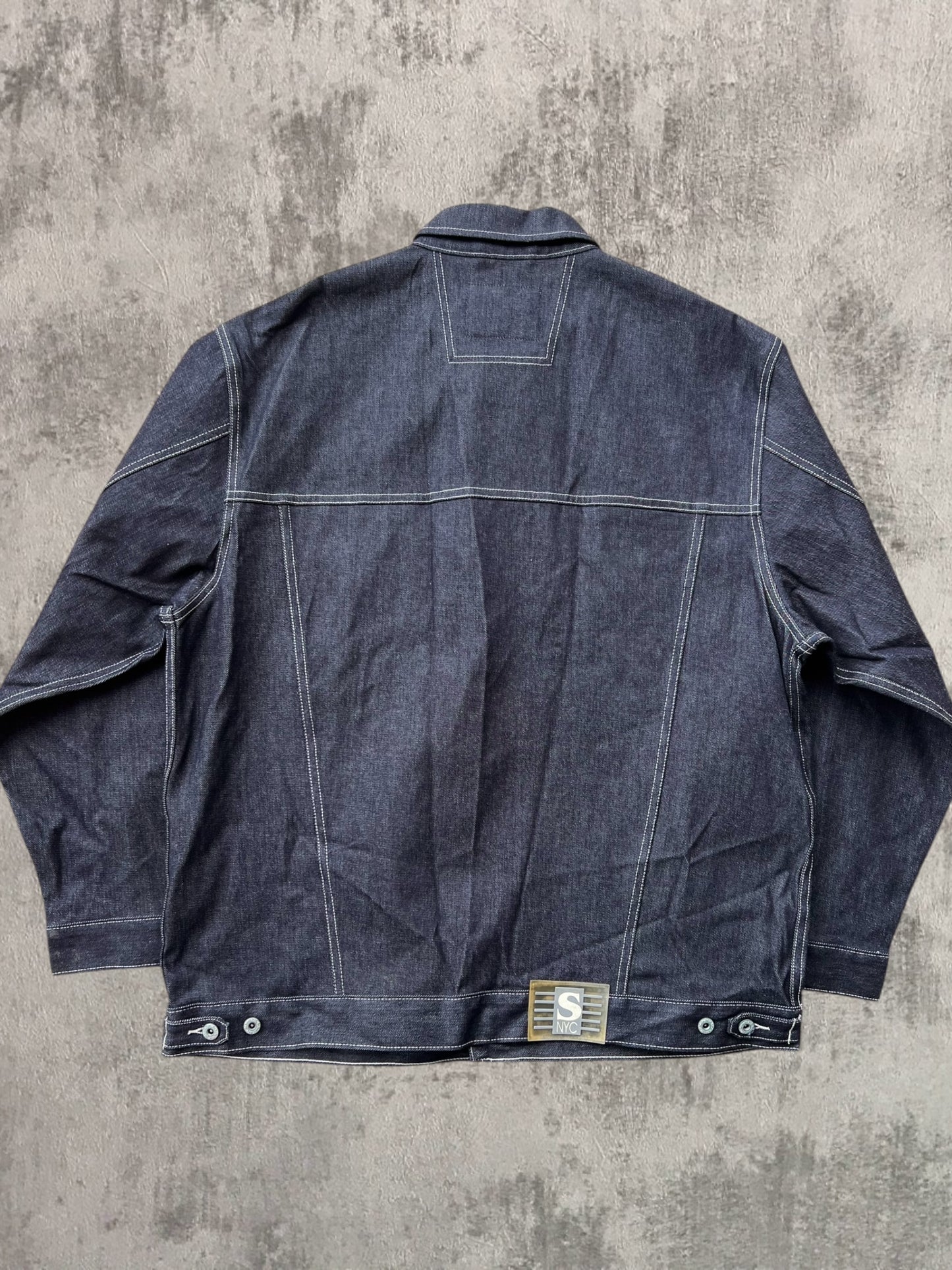 Early-2000s Schott NYC Denim Jacket (XXL)