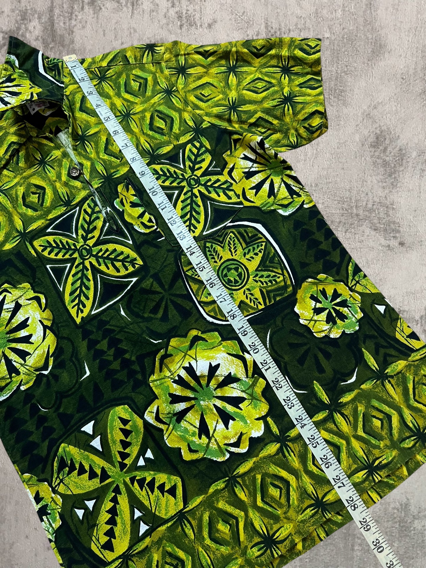 ‘50s Cotton Hawaiian Popover Shirt (M)
