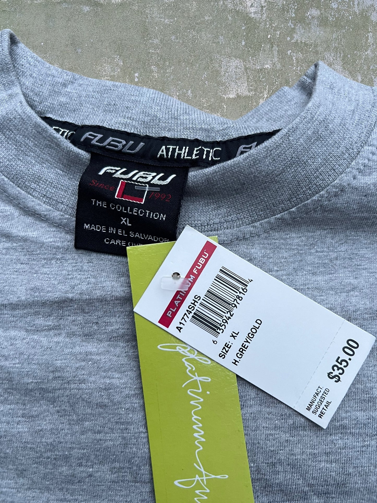 Early-2000s Platinum FUBU Surf Tee (XL) (New With Tags)