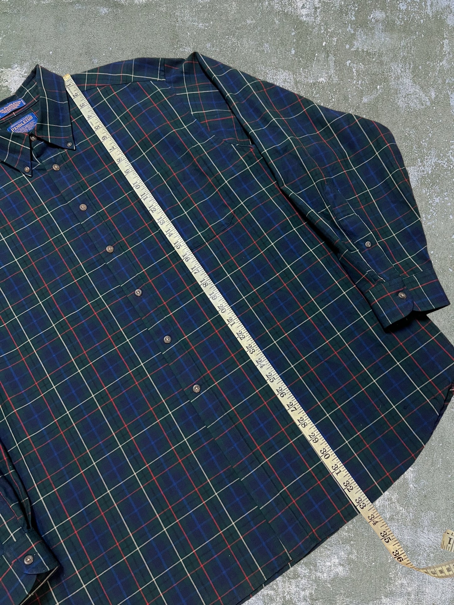 2000s Pendleton Worsted Wool Flannel Shirt (XXL)