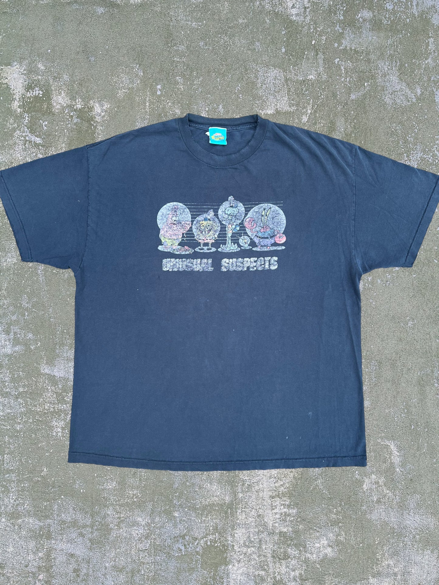 Early-2000s SpongeBob “Unusual Suspects” Tee (XL)