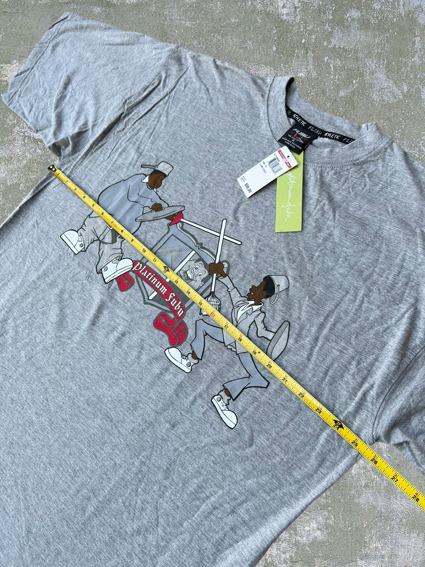 Early-2000s Platinum FUBU Fat Albert Tee (XL) (New With Tags)