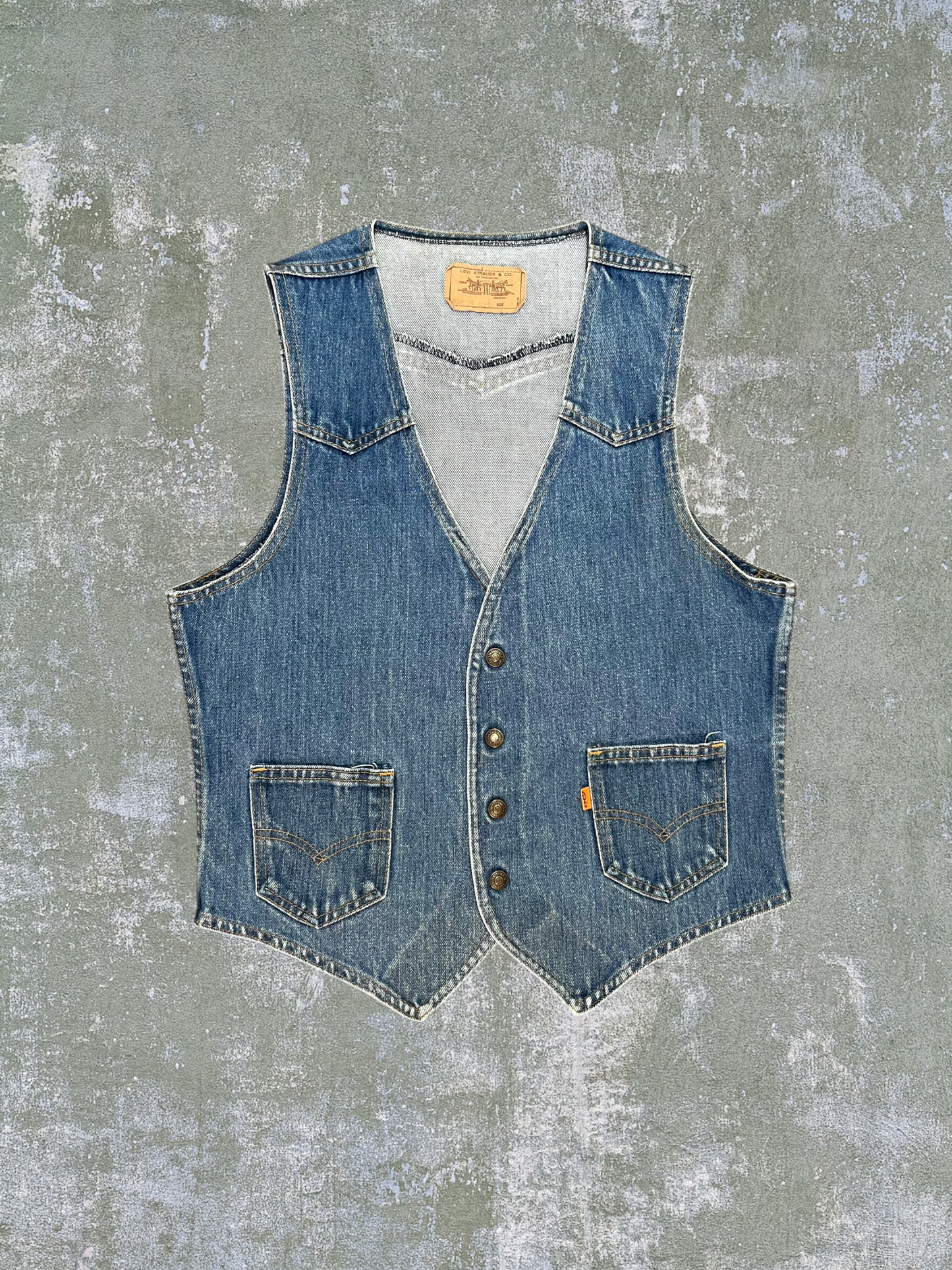 ‘70s/‘80s Levi’s Western Denim Vest (M)