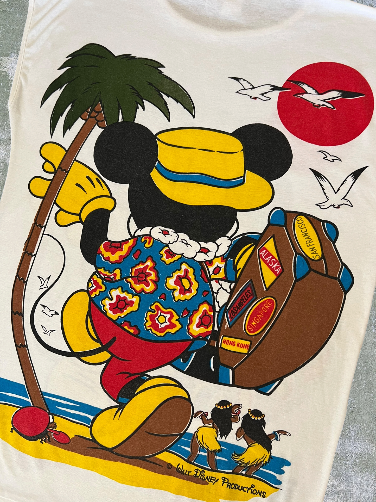 ‘90s Mickey Mouse Beach Coverup Tank Top (XL)