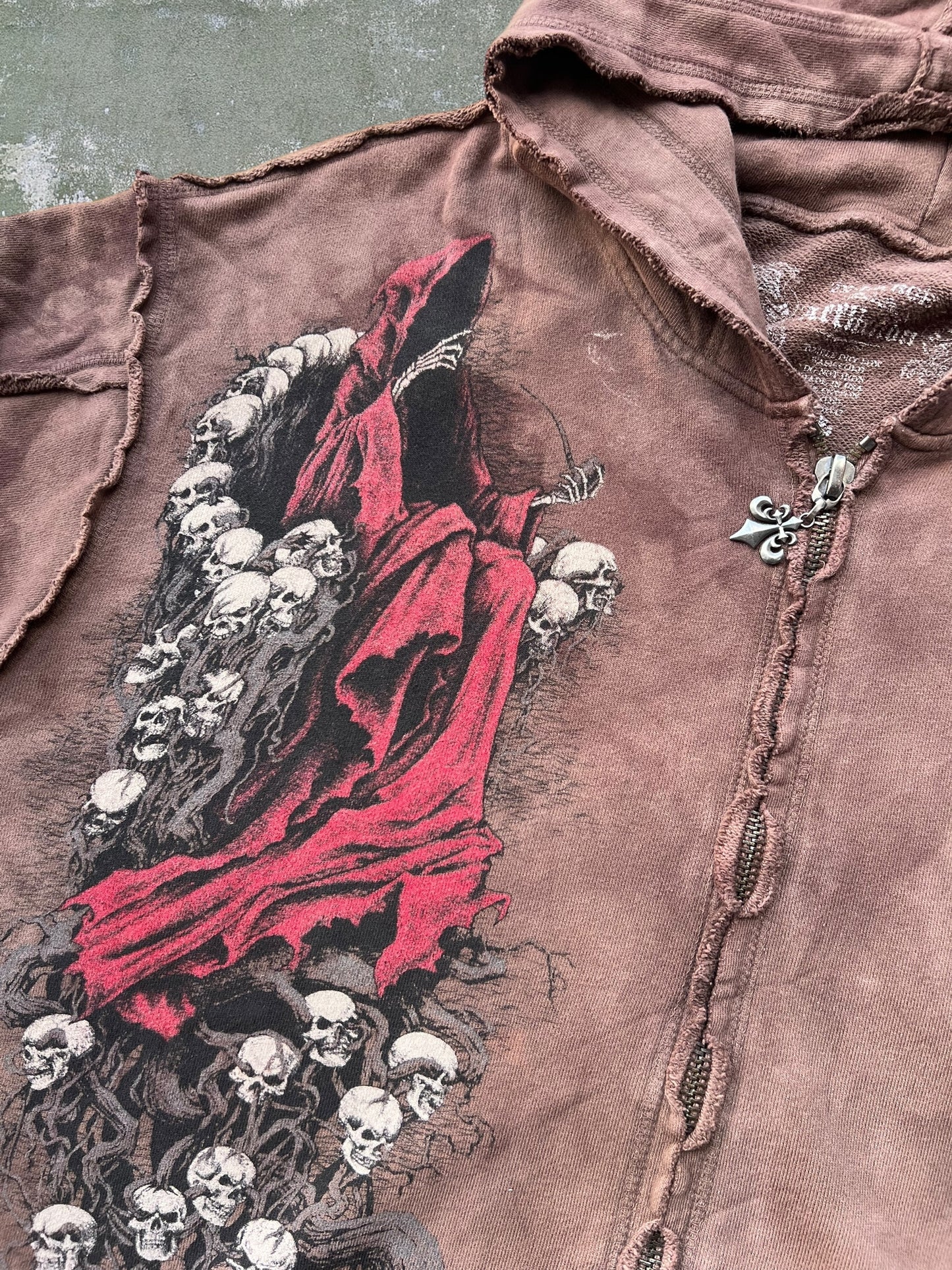 Early-2000s Affliction Zip Hoodie (XXL)