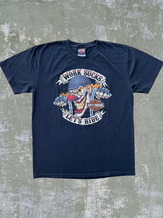 2012 Harley Davidson “Work Sucks” Tee (L)